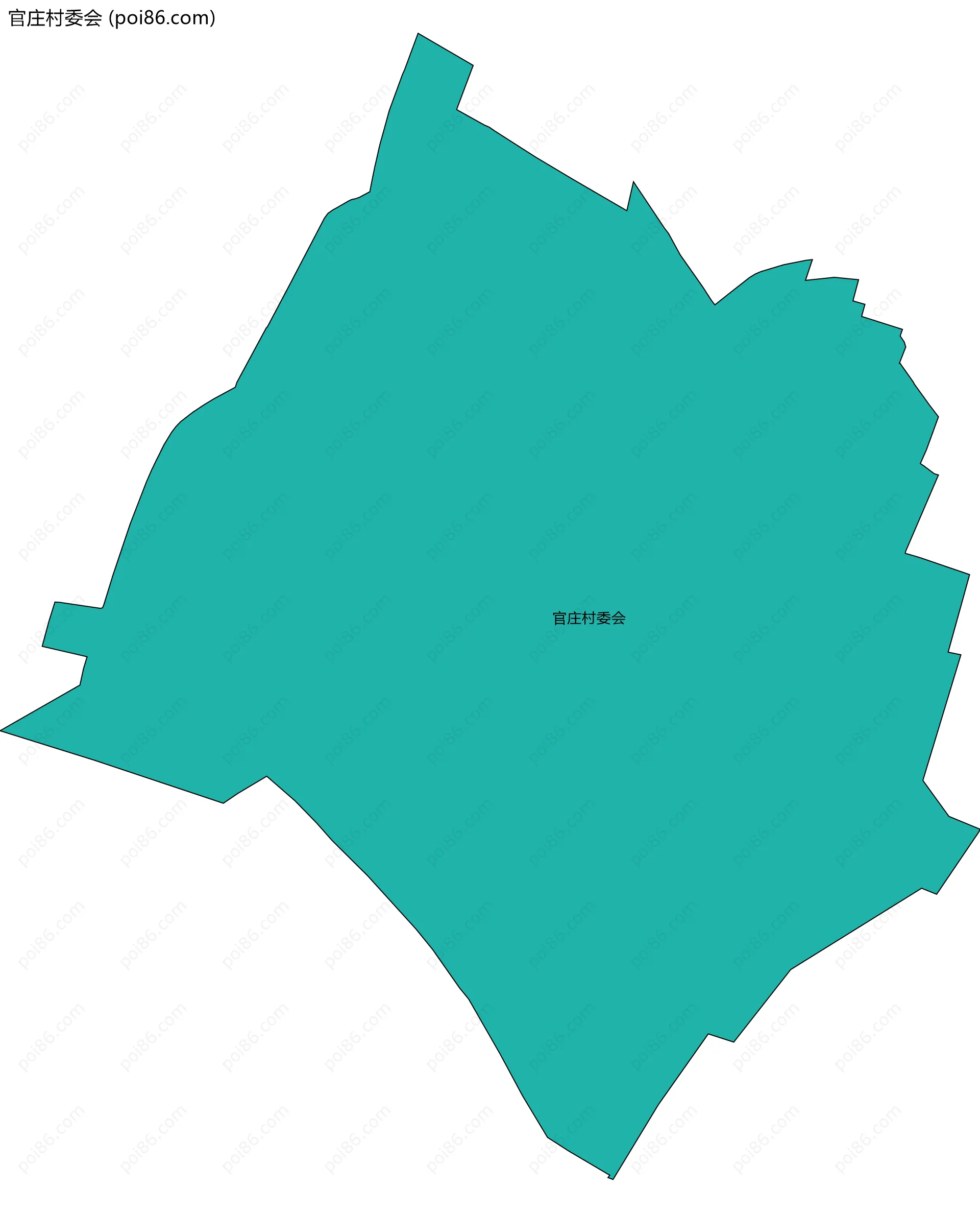 官庄村委会边界地图