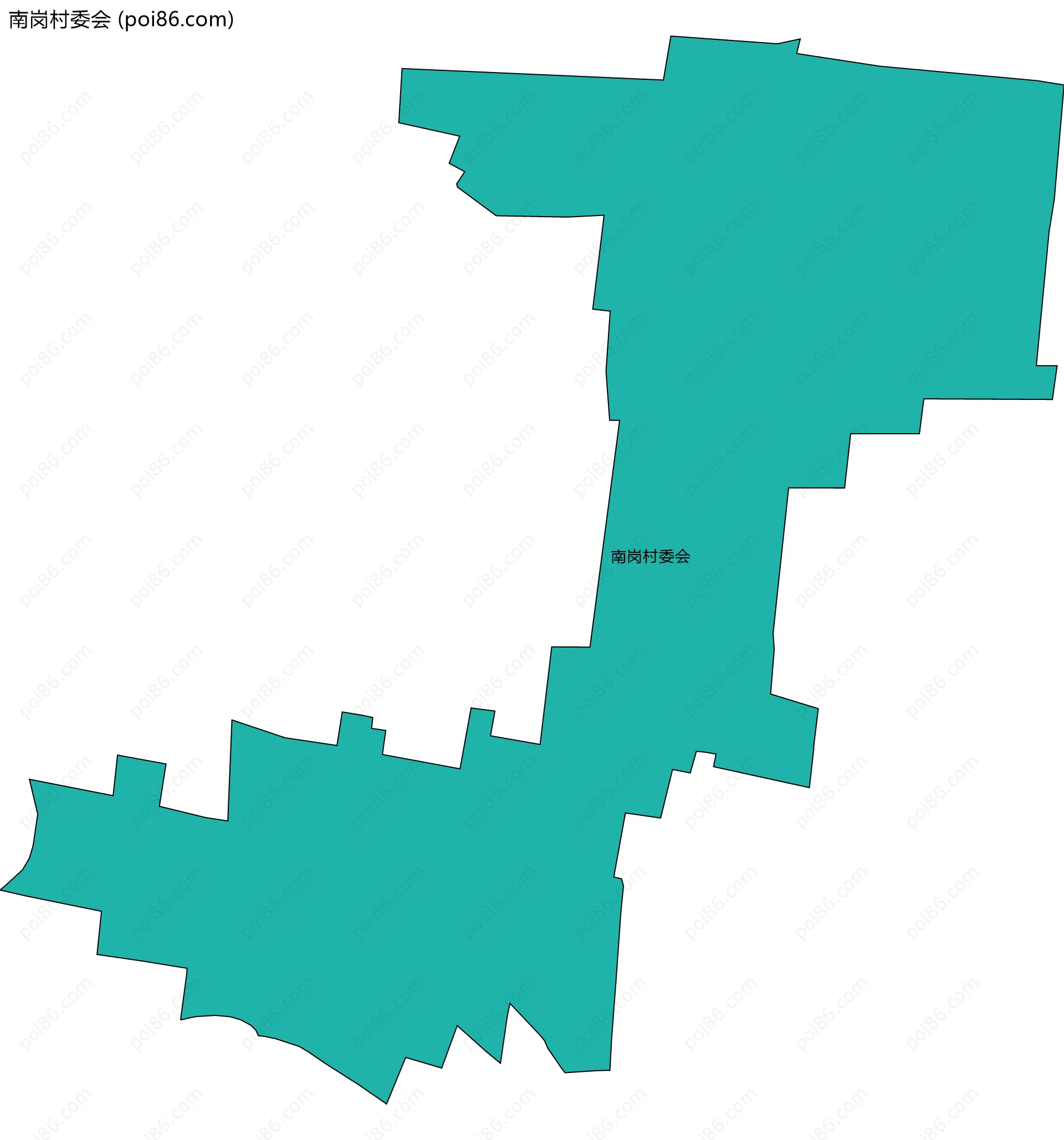 南岗村委会边界地图