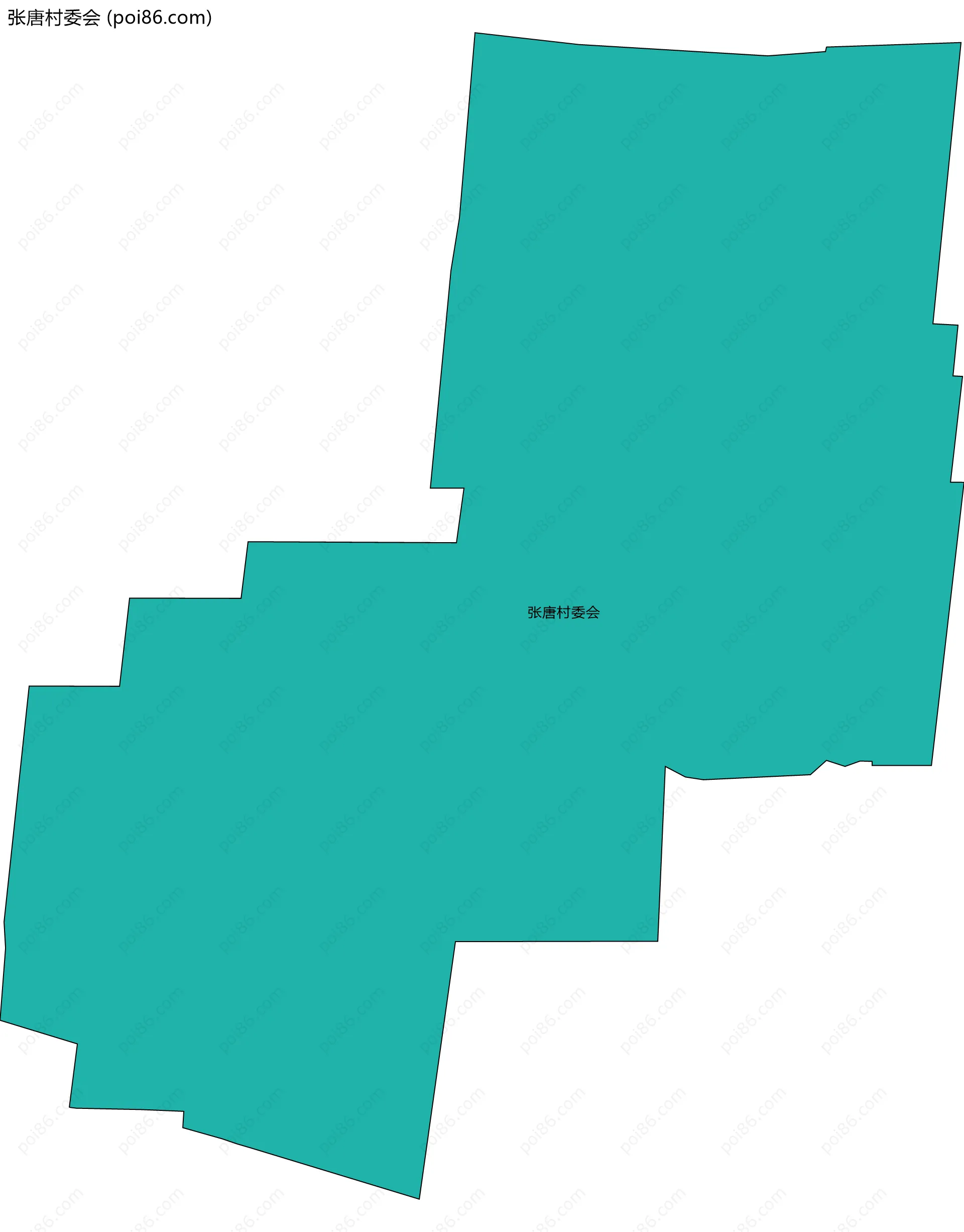 张唐村委会边界地图