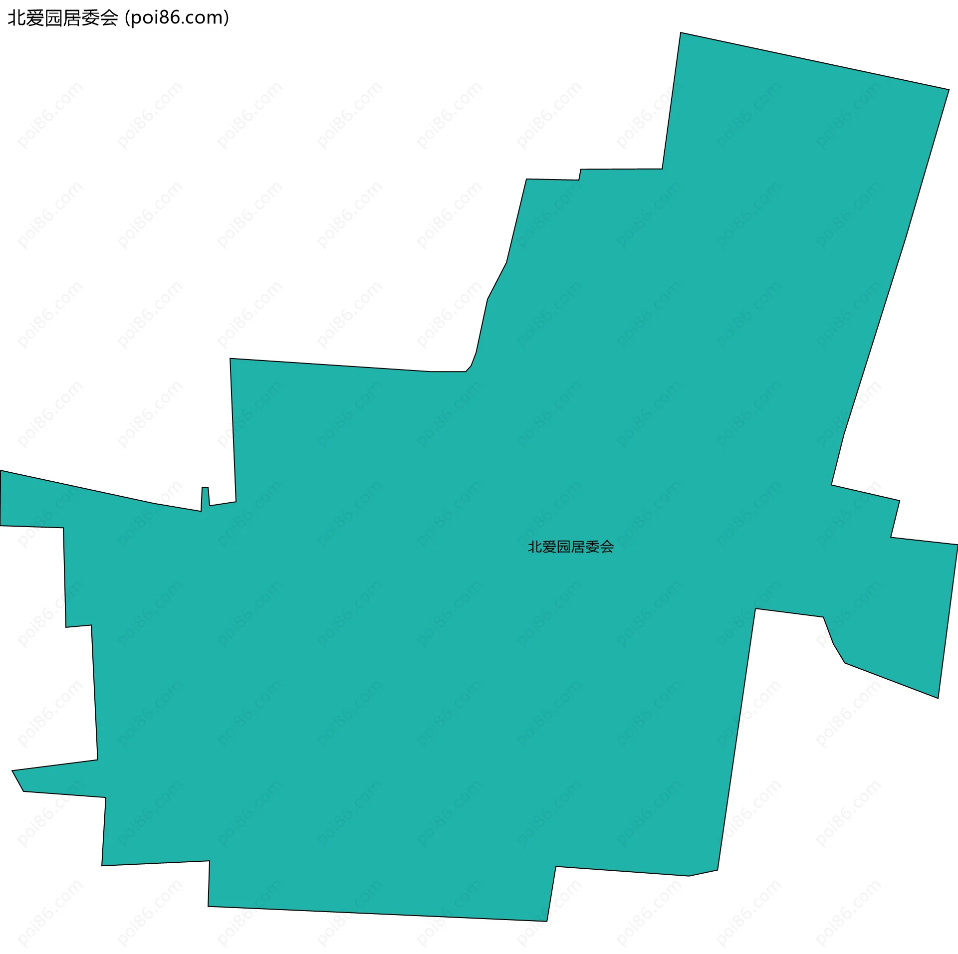 北爱园居委会边界地图