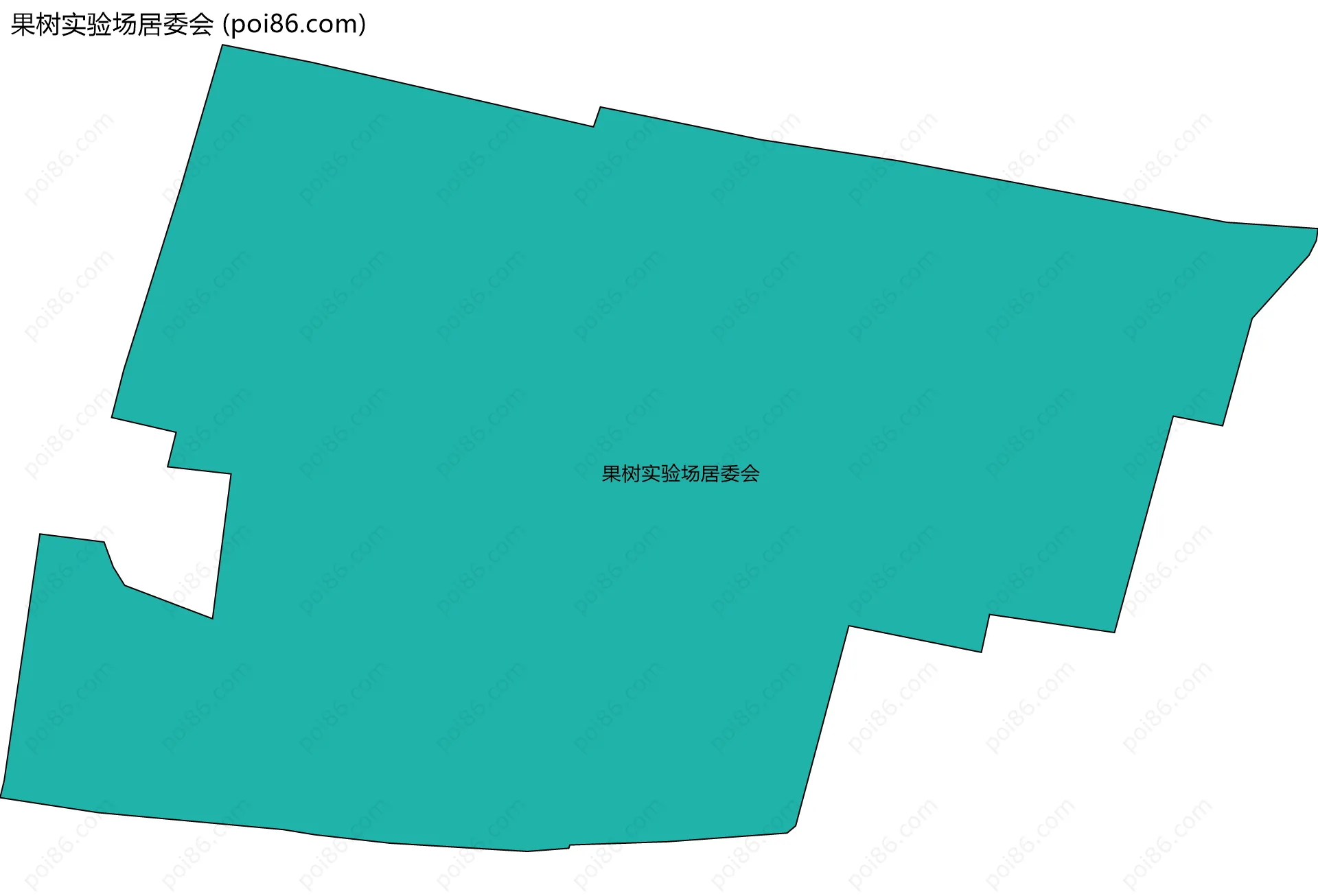 果树实验场居委会边界地图