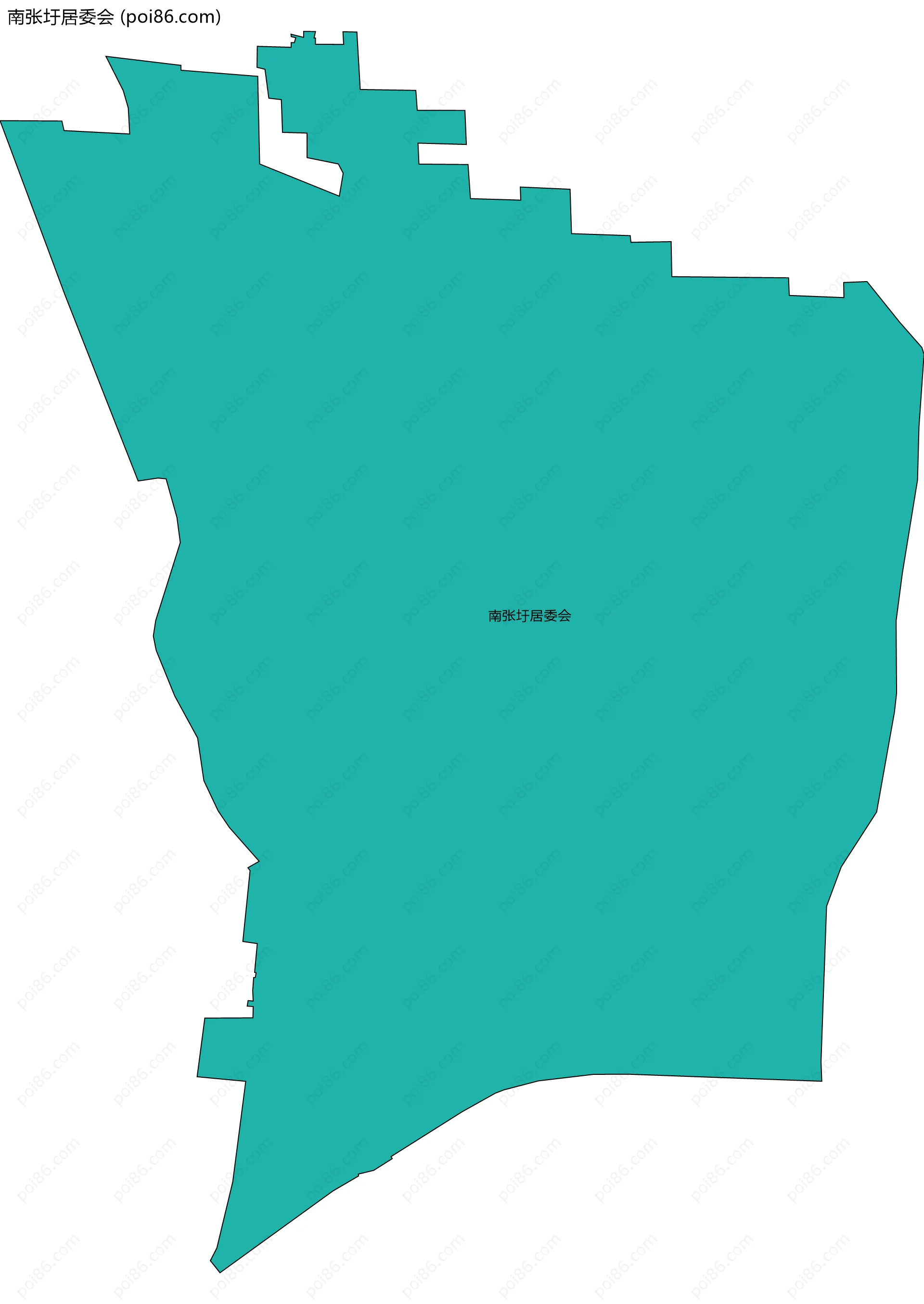 南张圩居委会边界地图