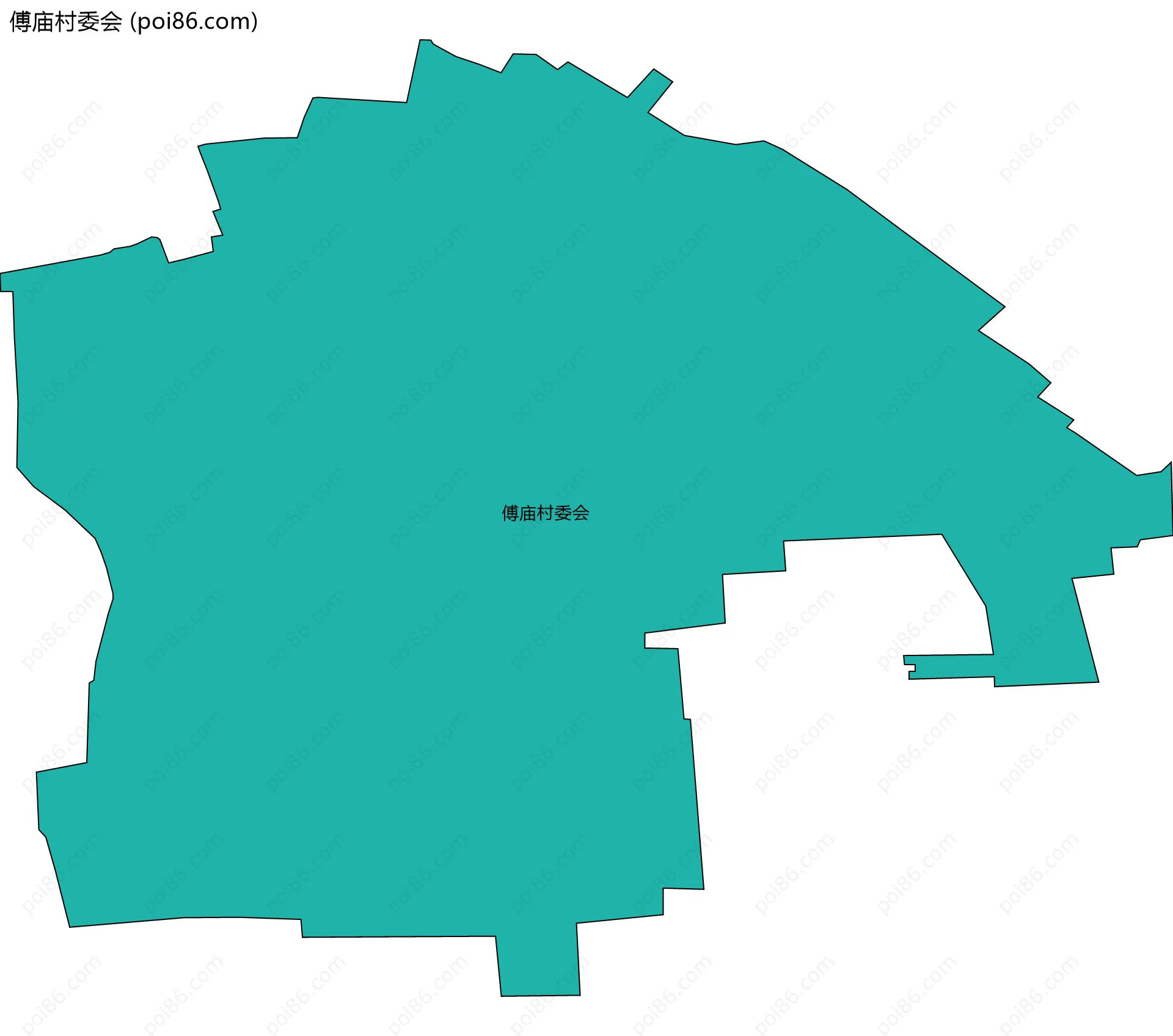 傅庙村委会边界地图