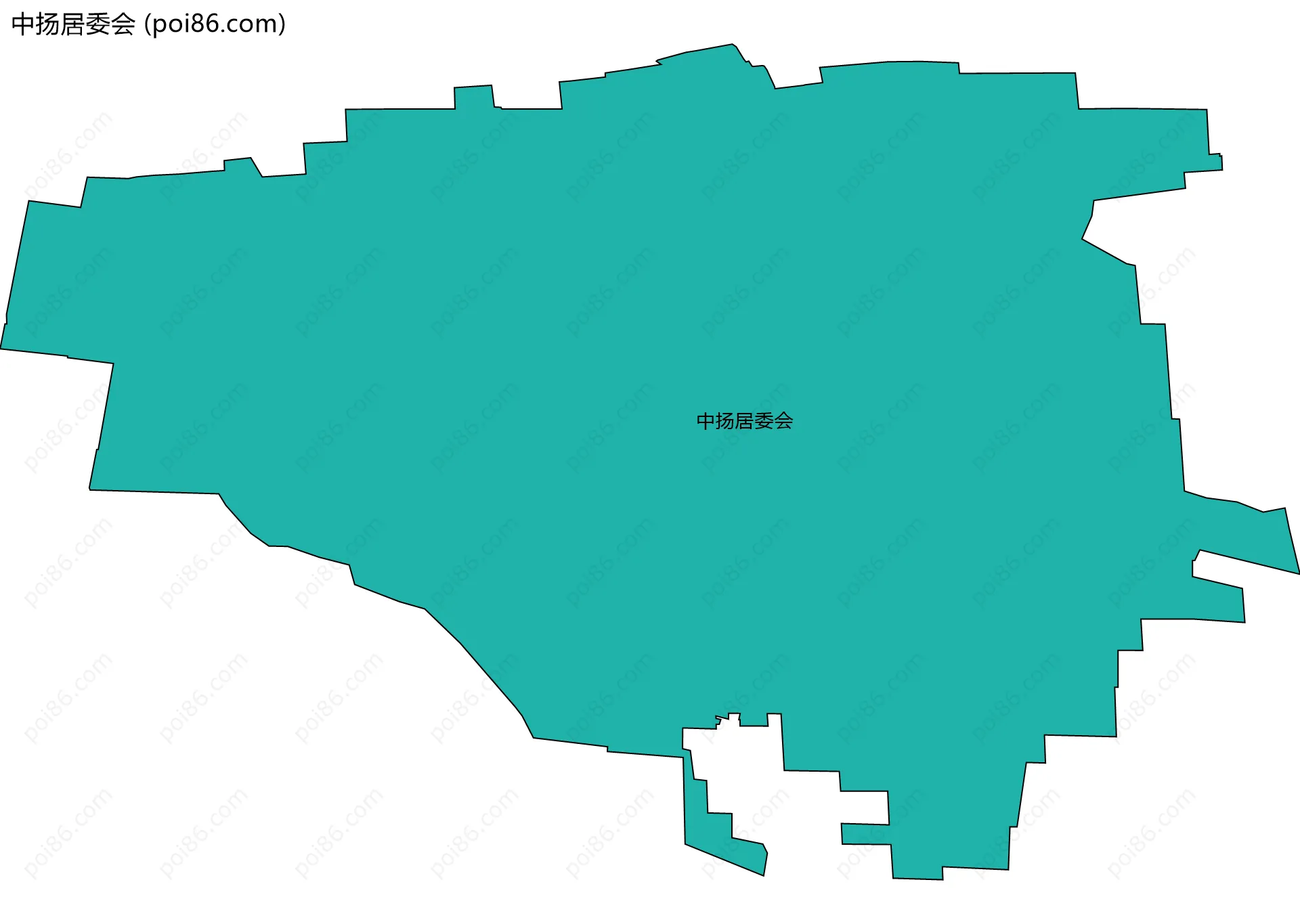 中扬居委会边界地图