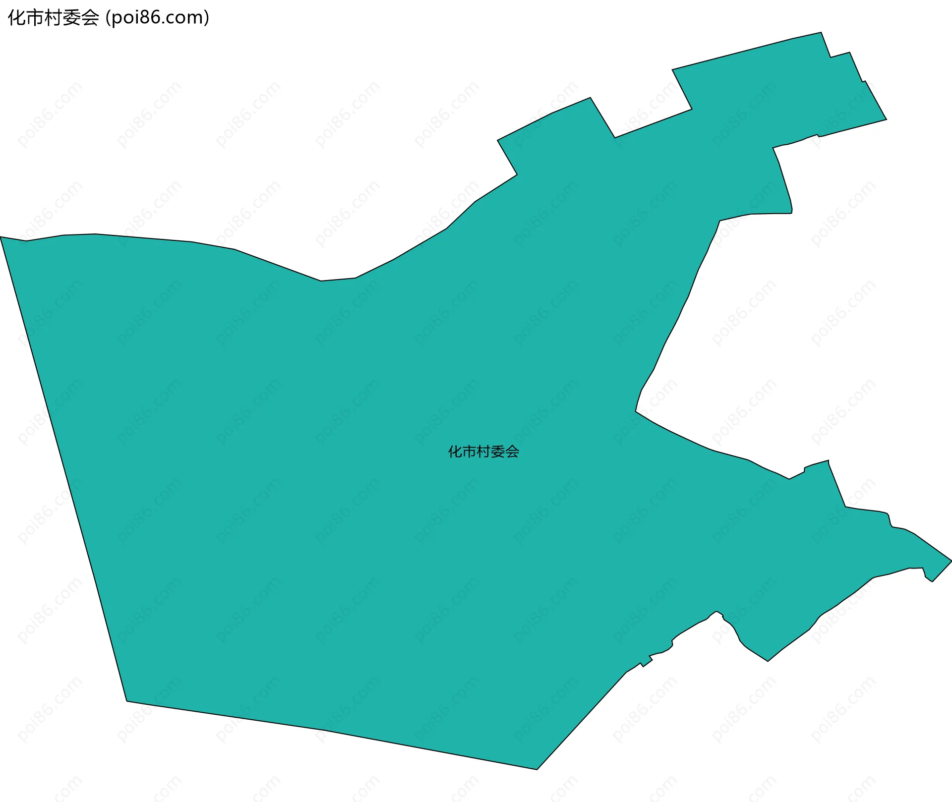 化市村委会边界地图