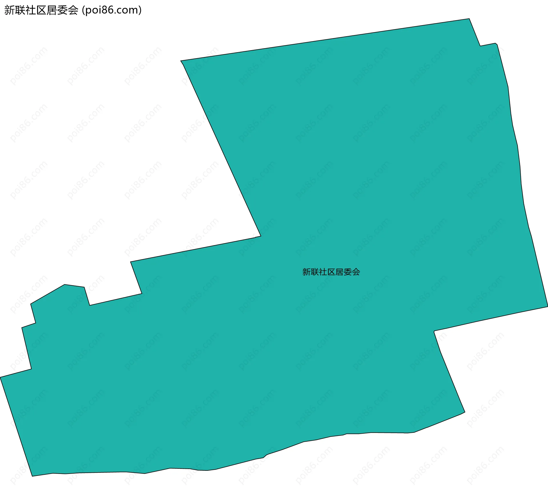 新联社区居委会边界地图