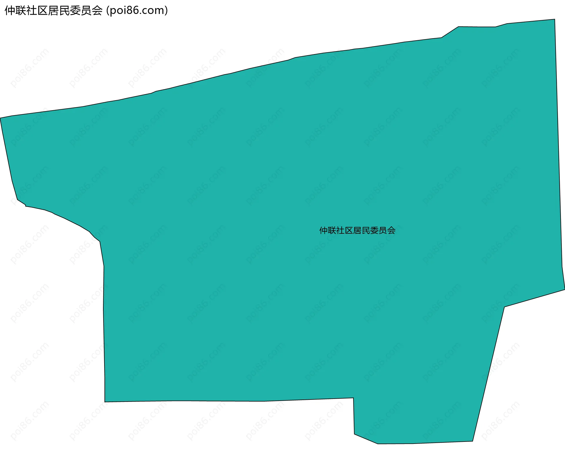仲联社区居民委员会边界地图