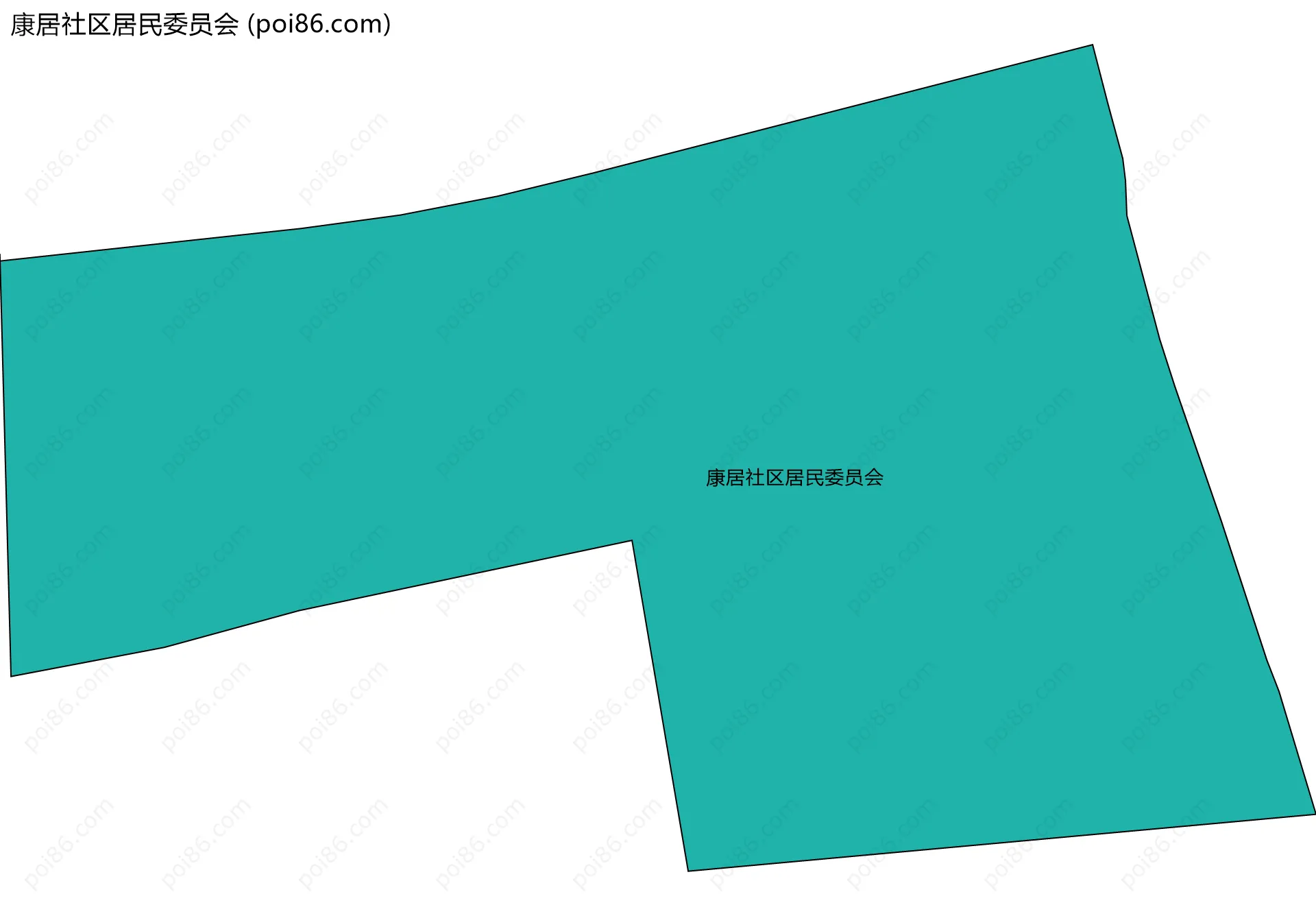 康居社区居民委员会边界地图