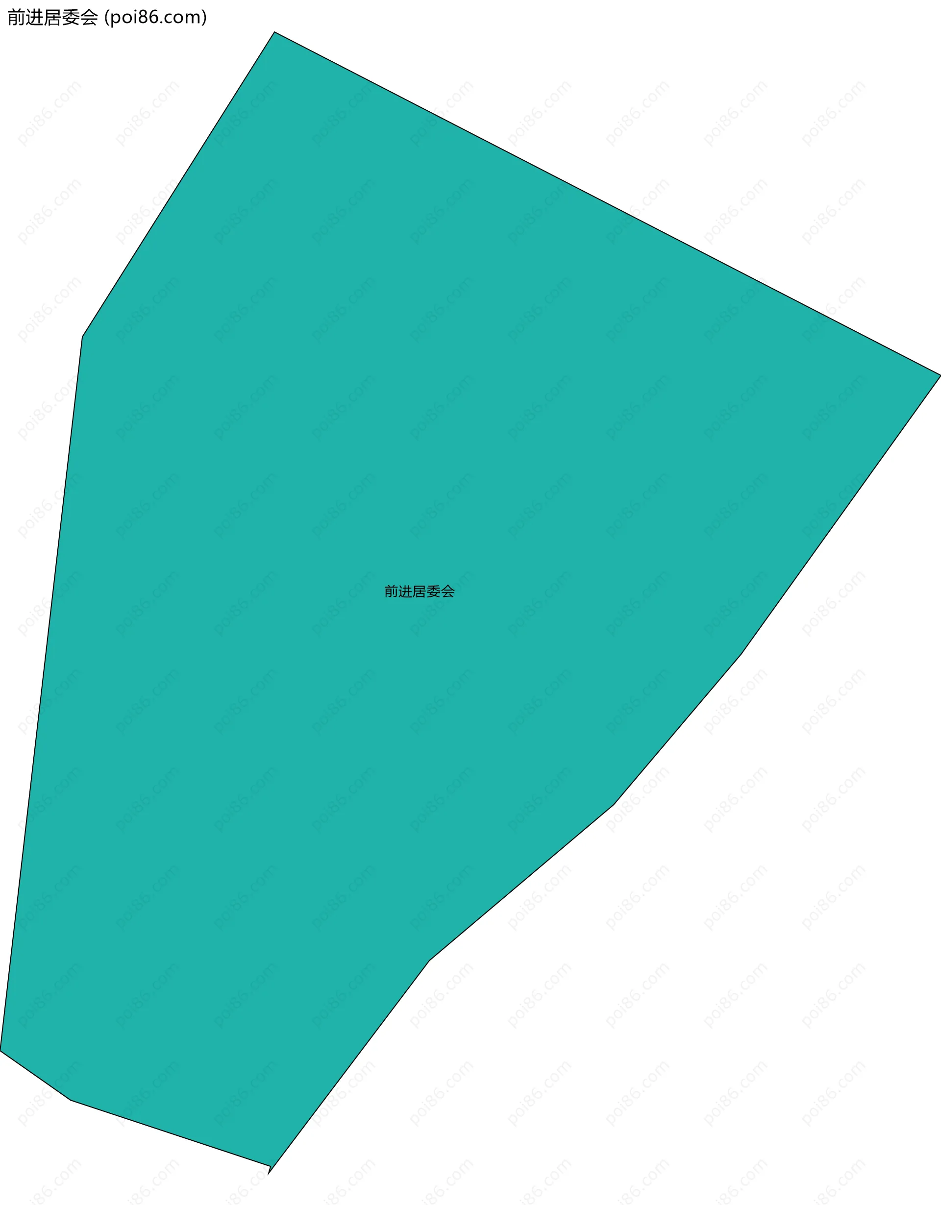 前进居委会边界地图