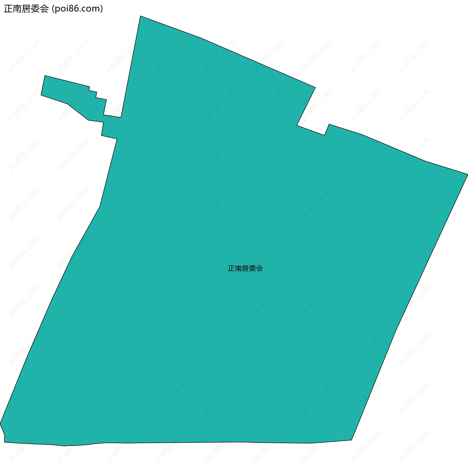 正南居委会边界地图
