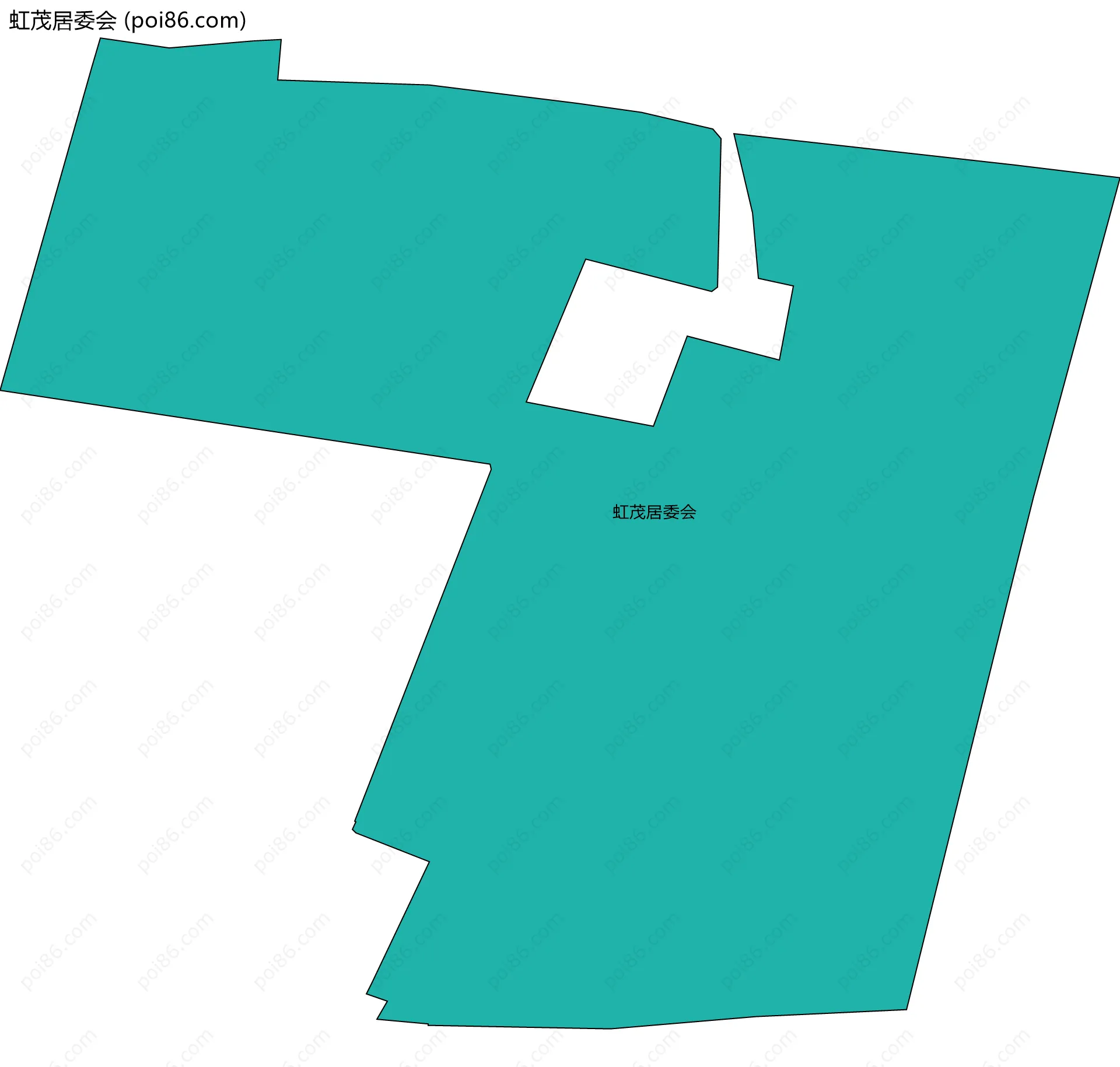 虹茂居委会边界地图