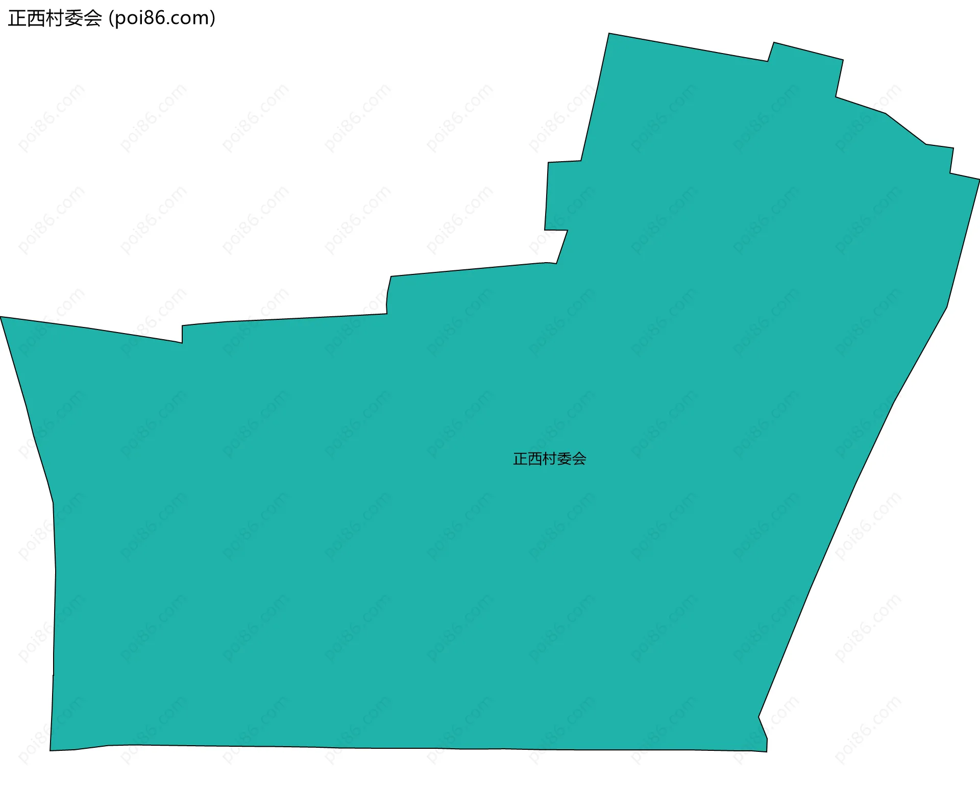 正西村委会边界地图