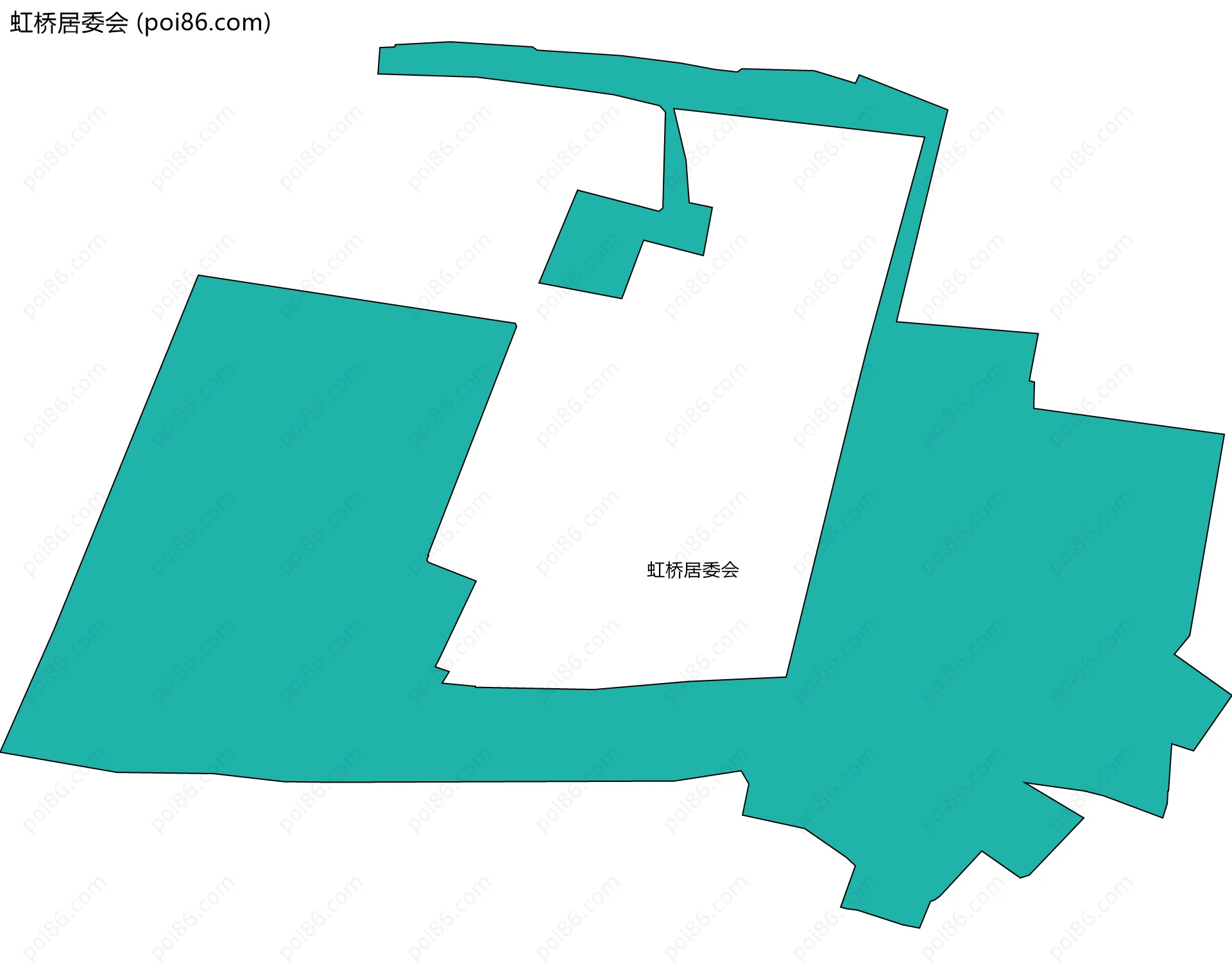 虹桥居委会边界地图