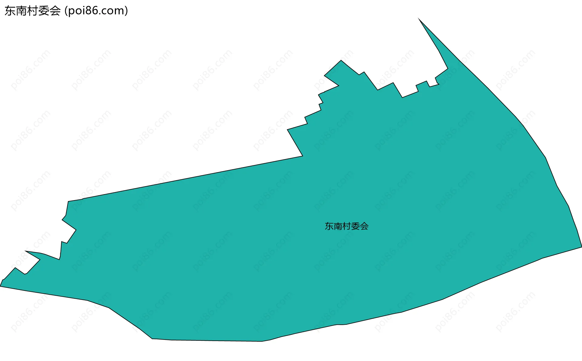 东南村委会边界地图