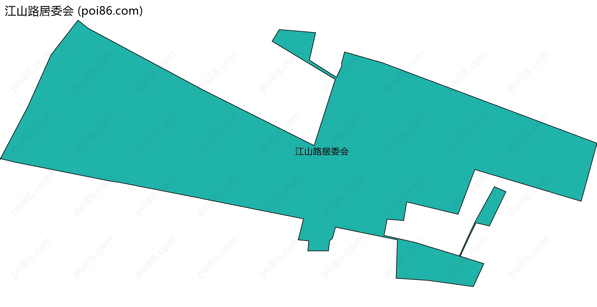 江山路居委会边界地图