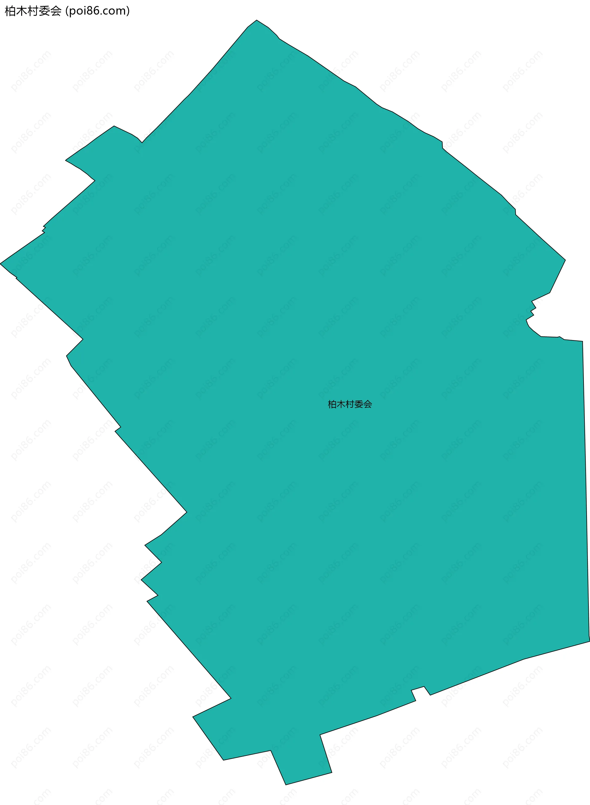 柏木村委会边界地图