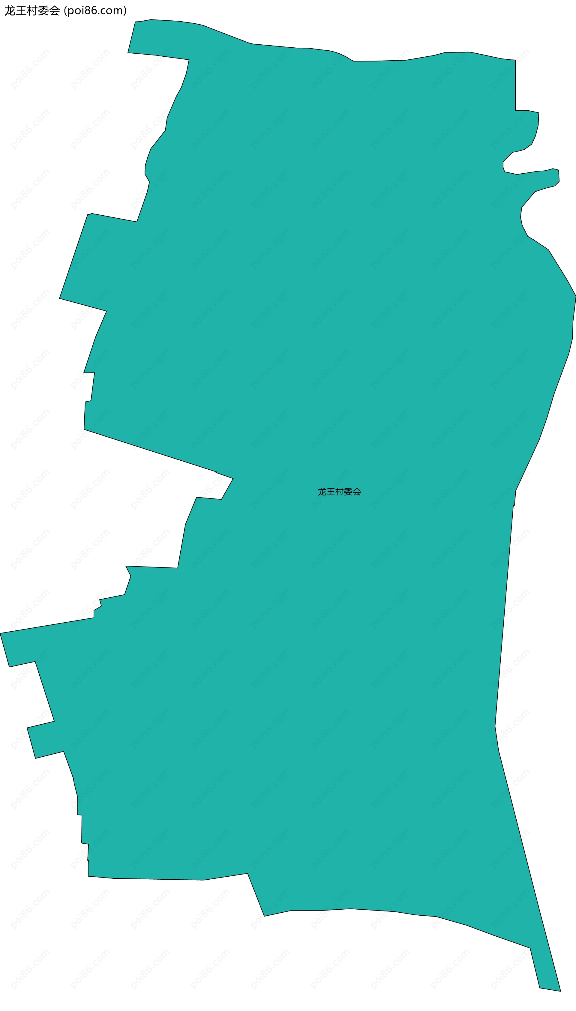 龙王村委会边界地图
