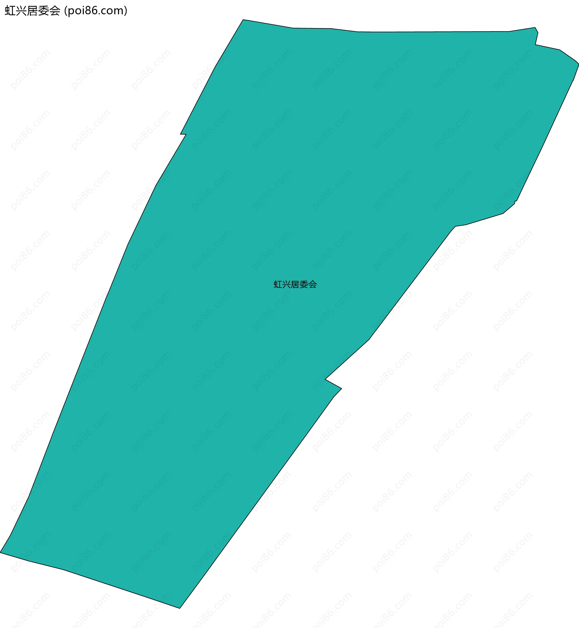 虹兴居委会边界地图