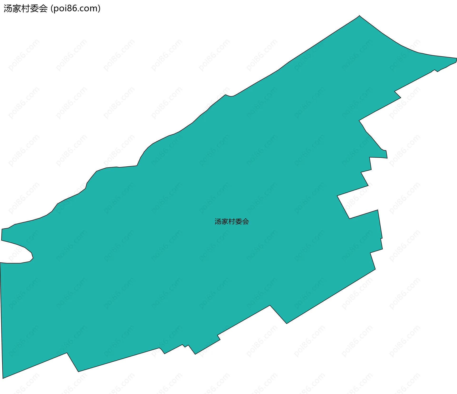 汤家村委会边界地图
