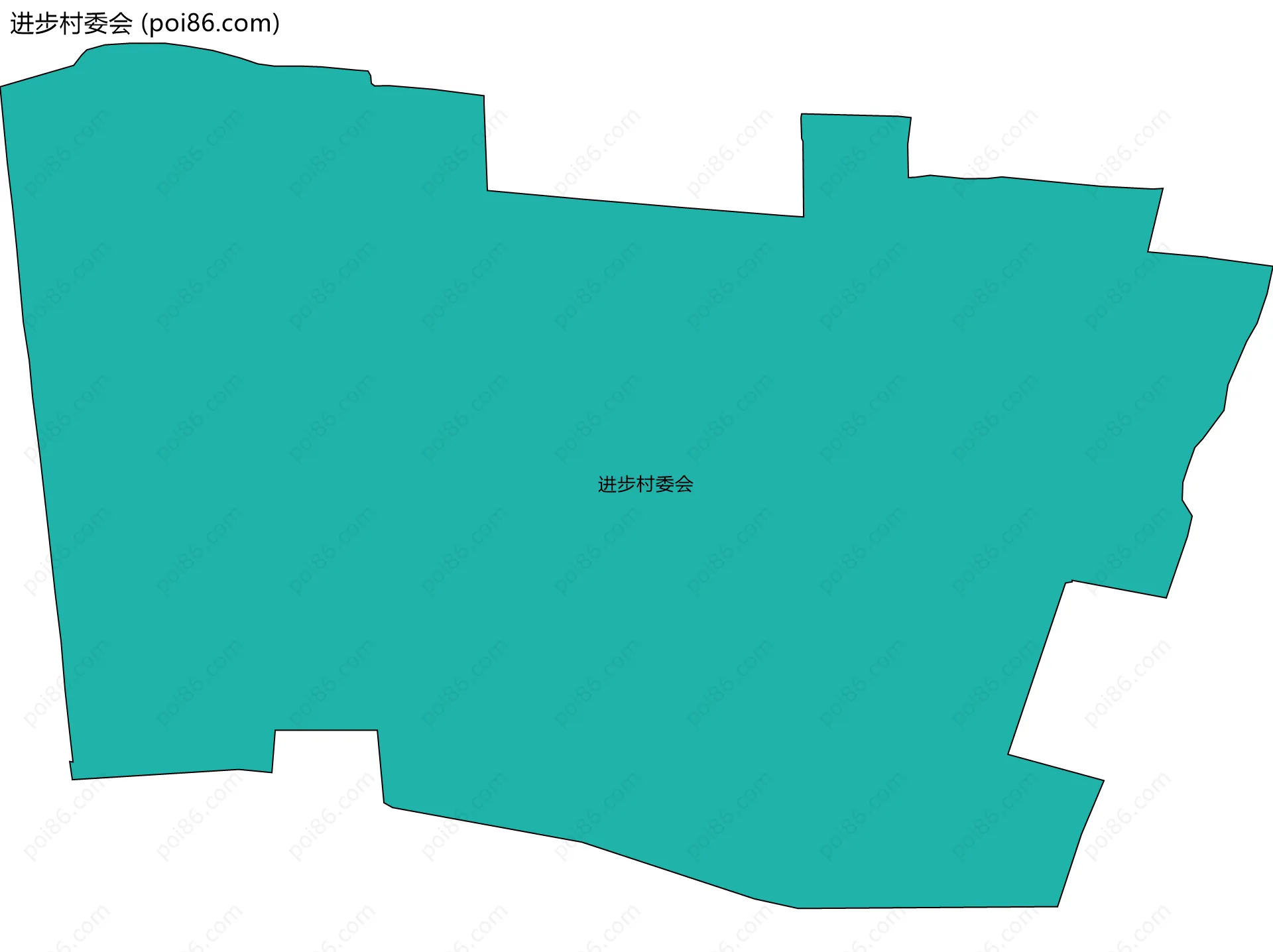 进步村委会边界地图