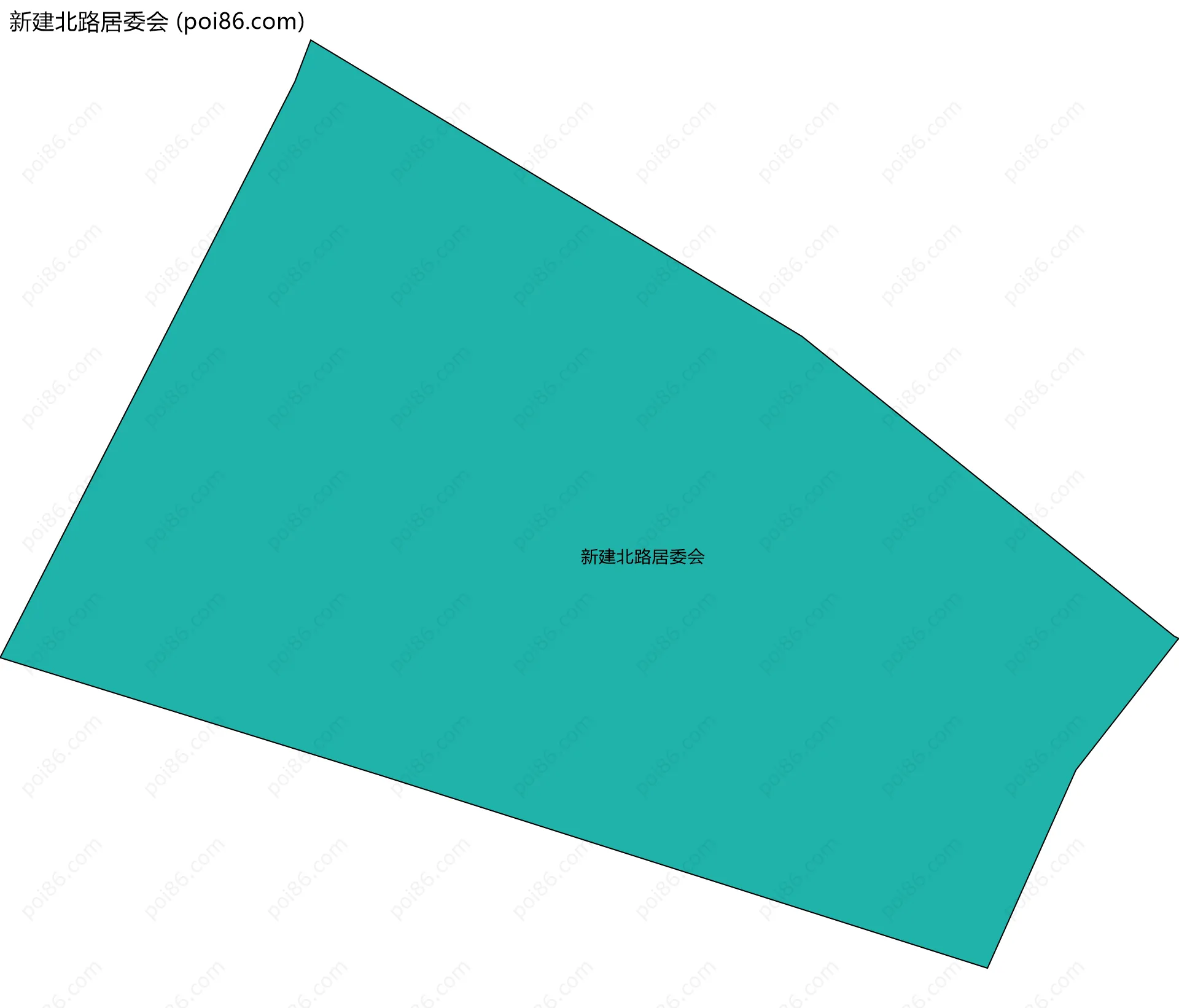 新建北路居委会边界地图