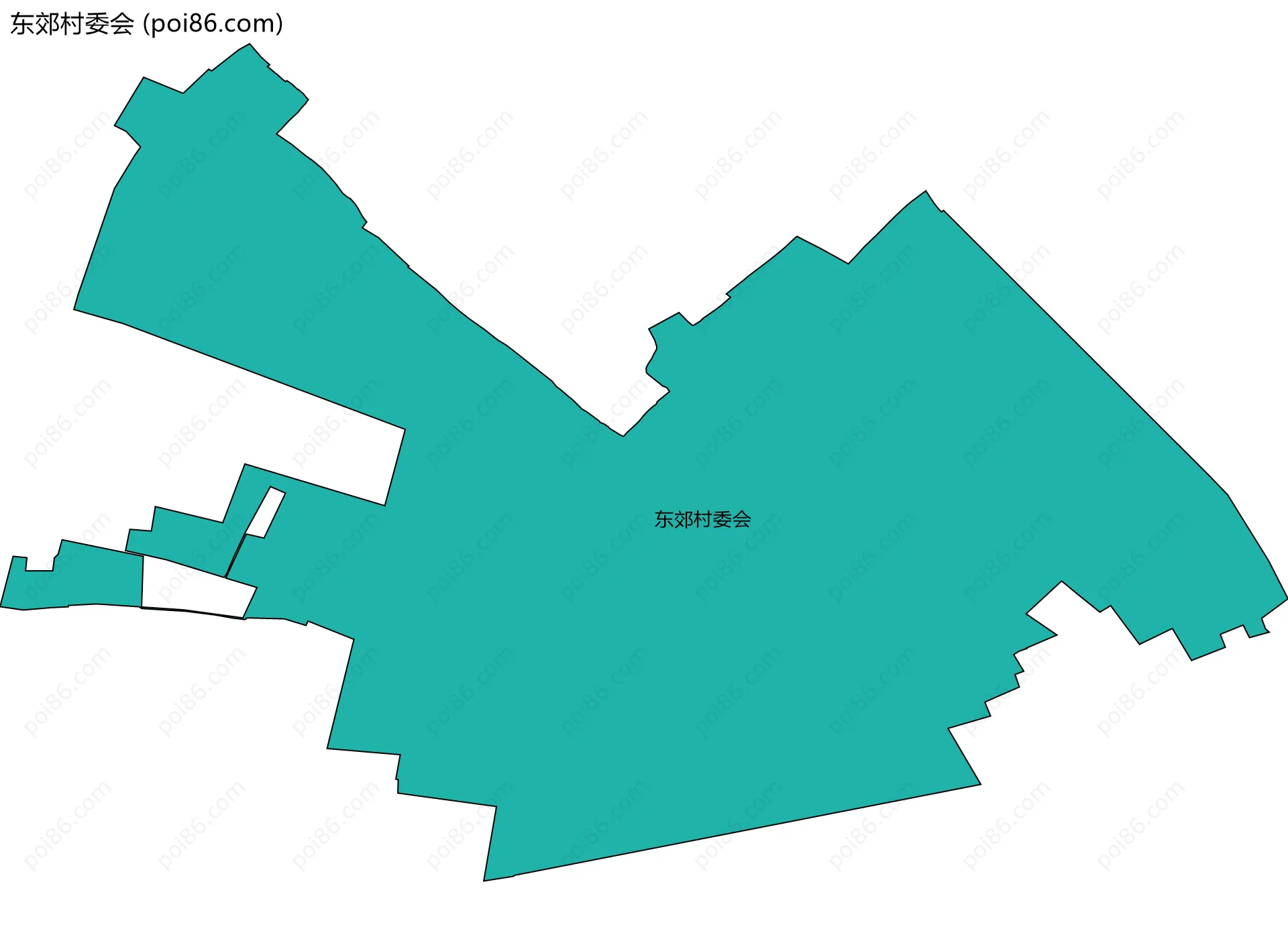 东郊村委会边界地图