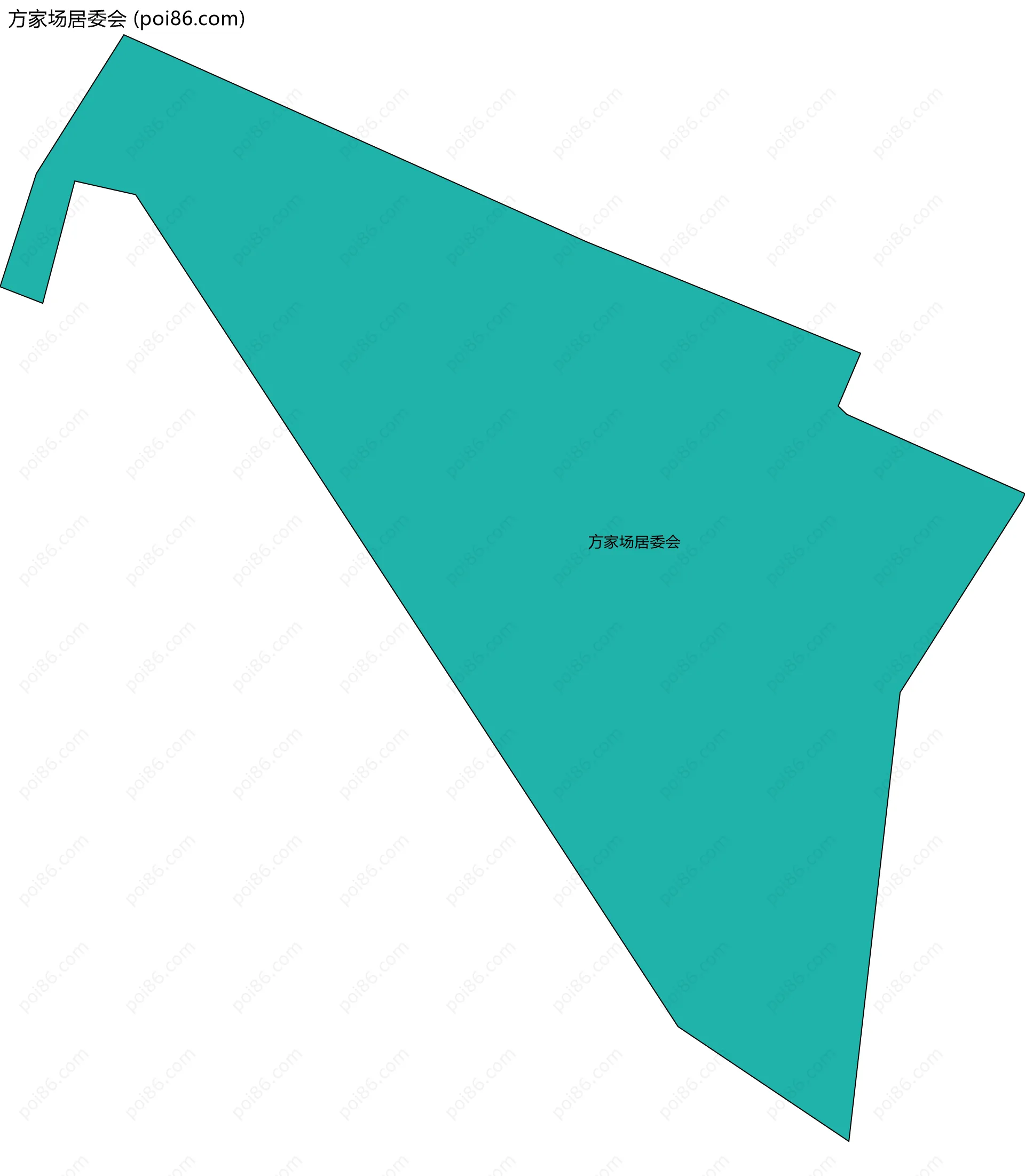 方家场居委会边界地图