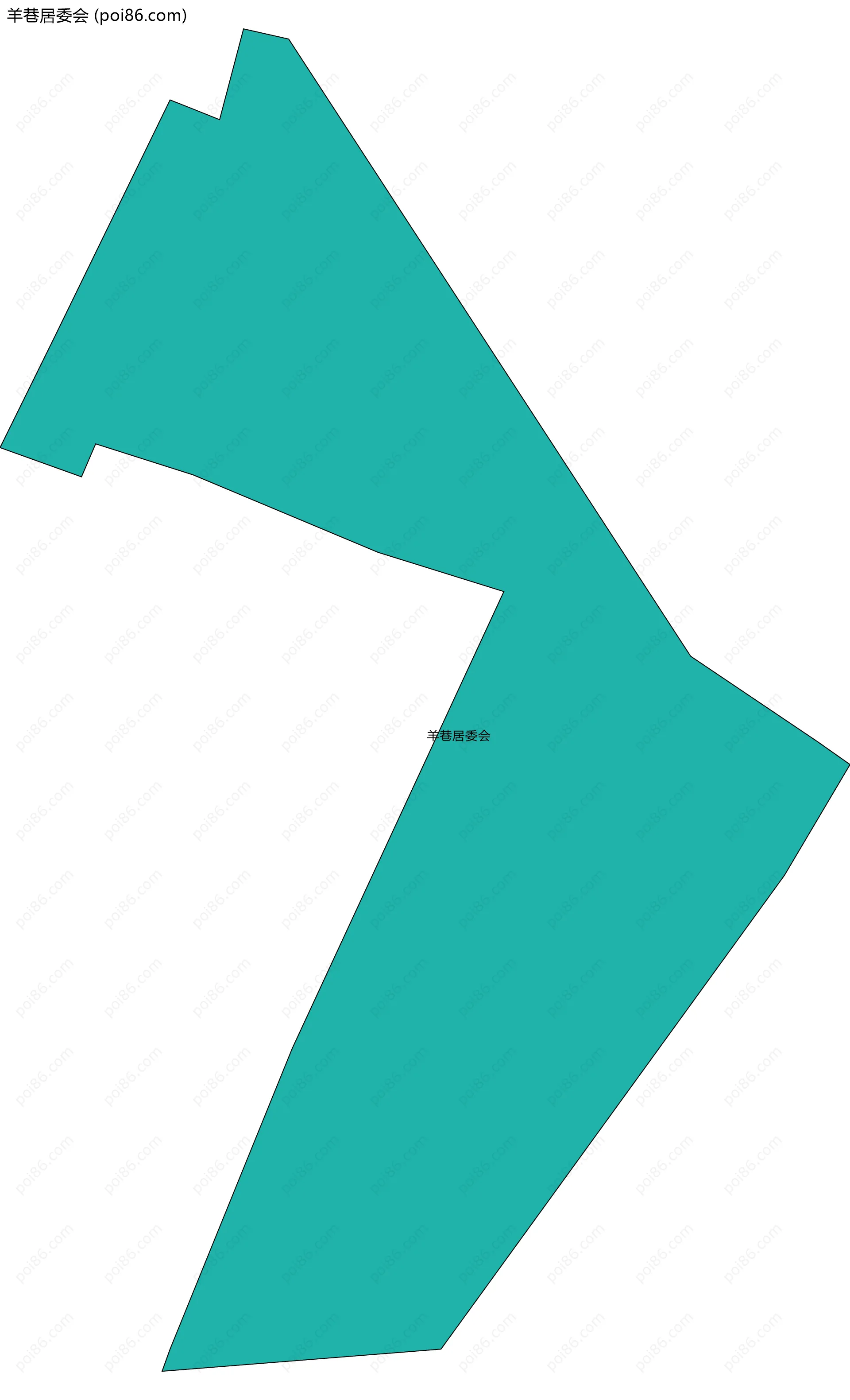 羊巷居委会边界地图