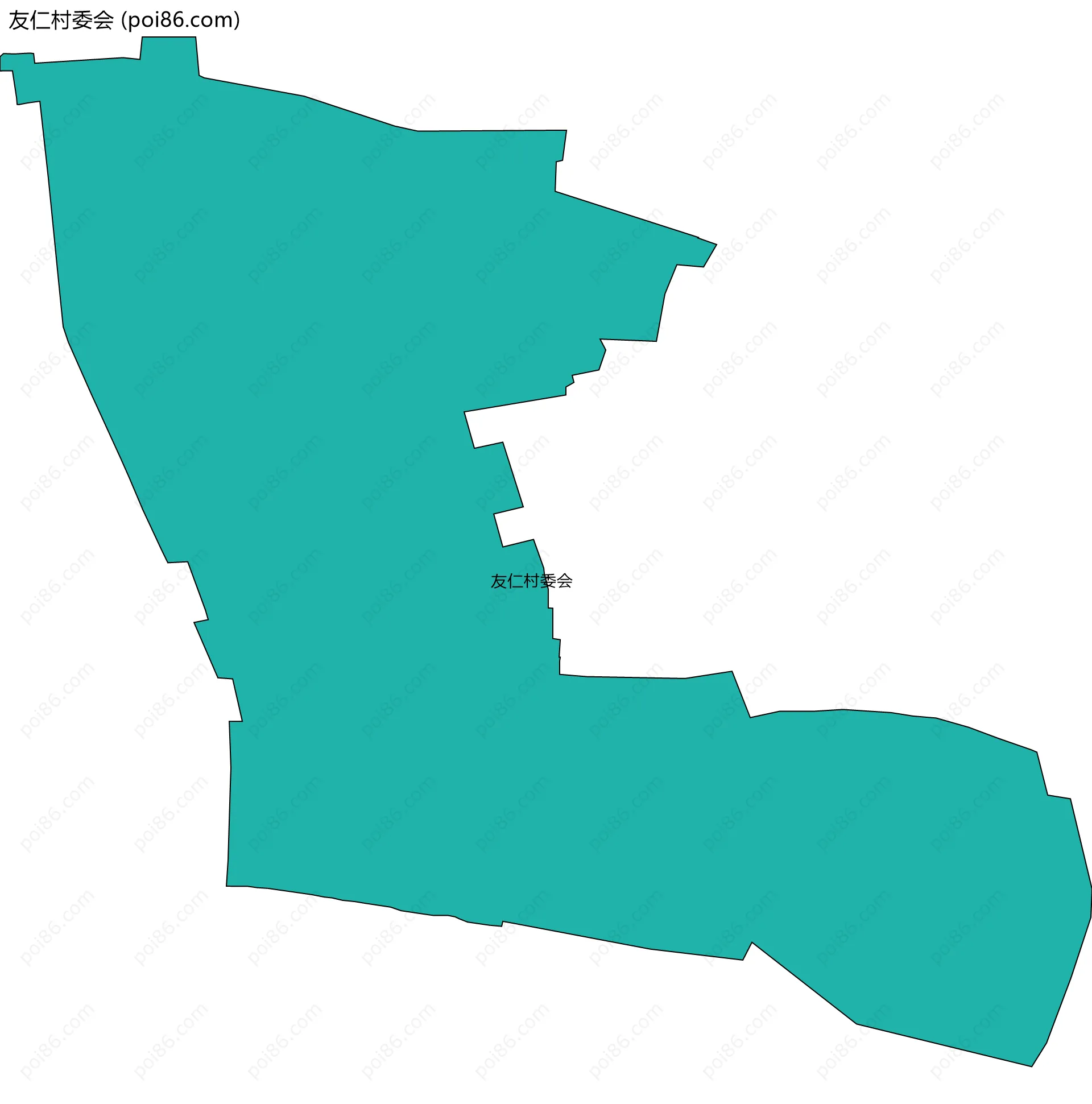 友仁村委会边界地图