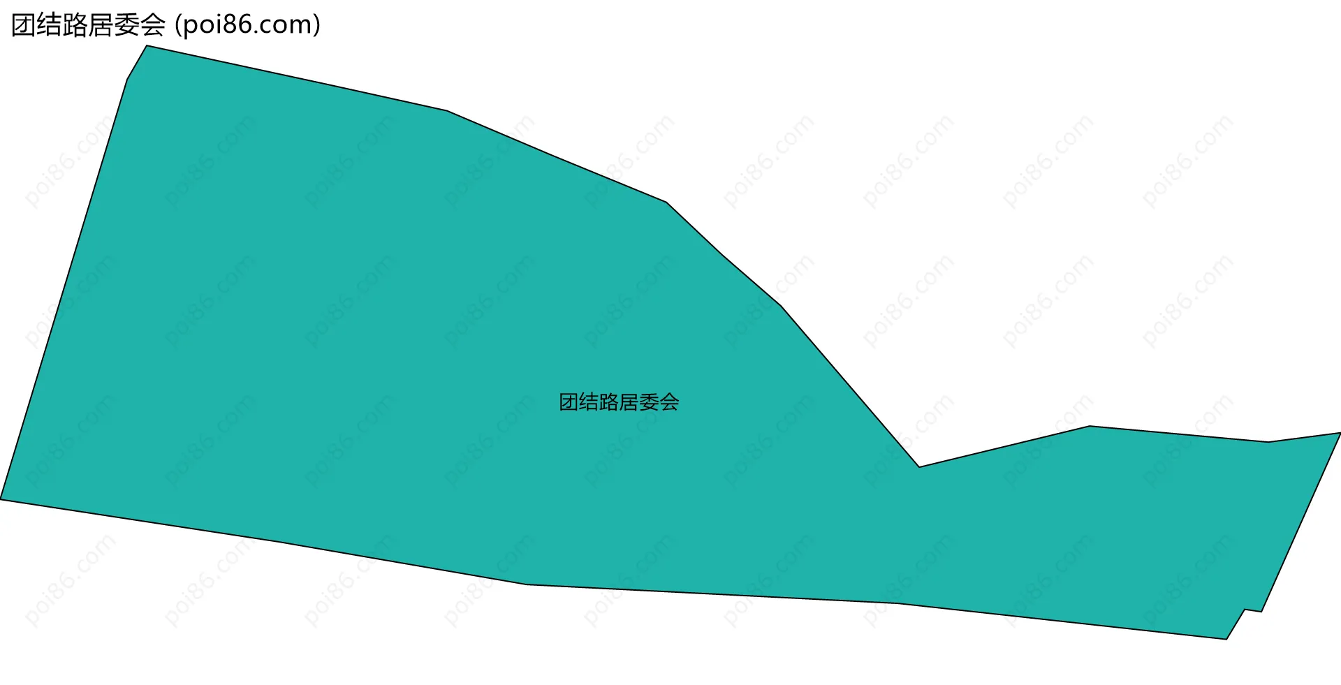 团结路居委会边界地图