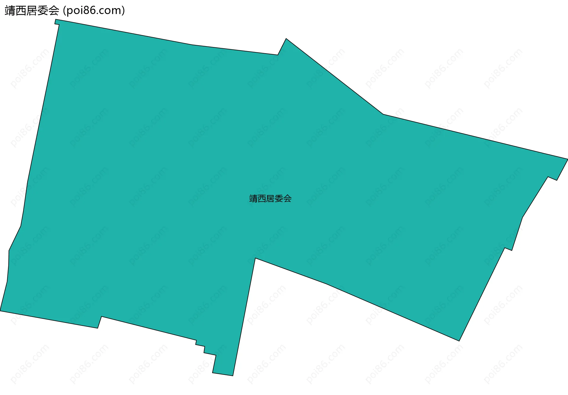 靖西居委会边界地图
