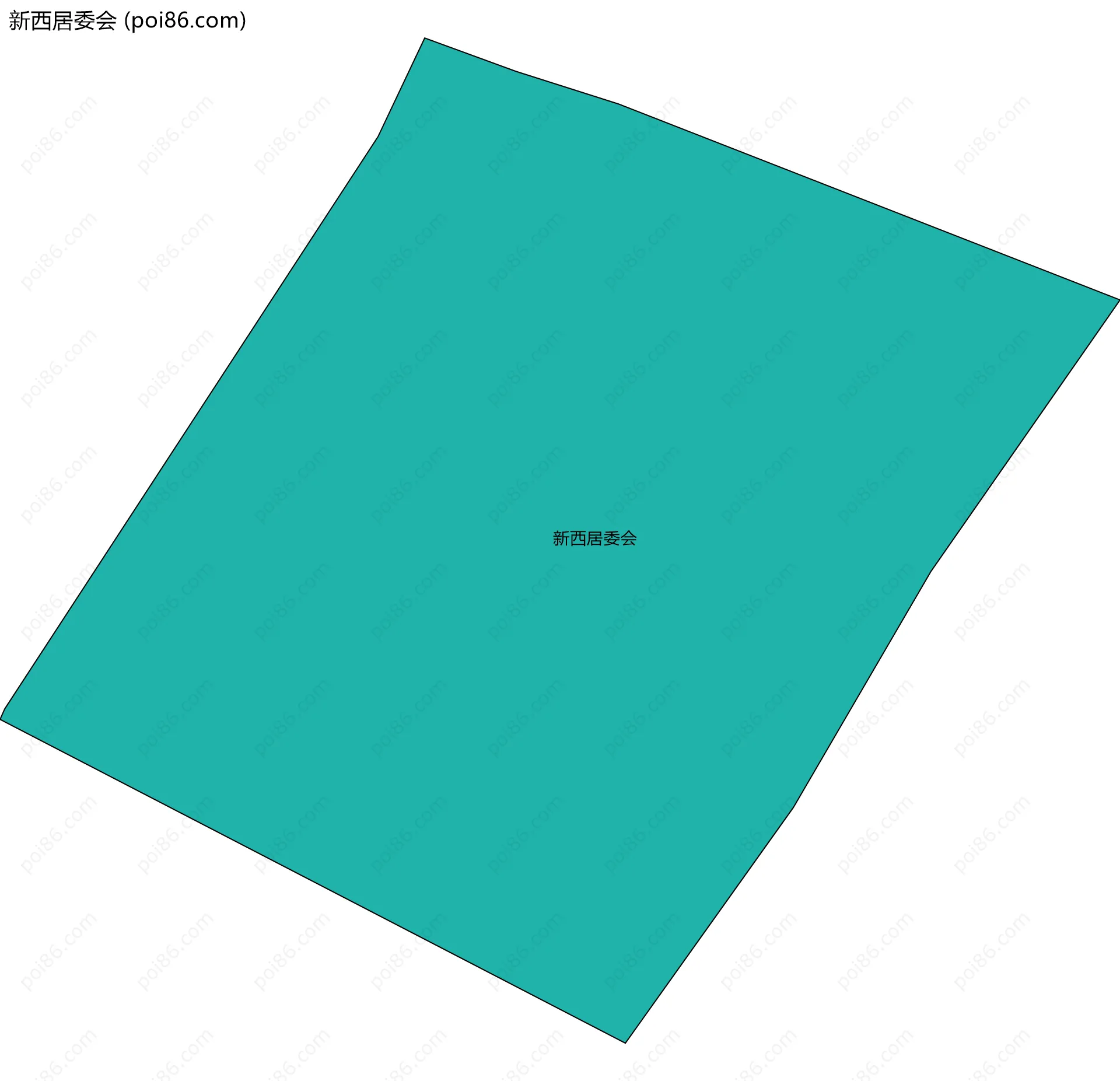 新西居委会边界地图