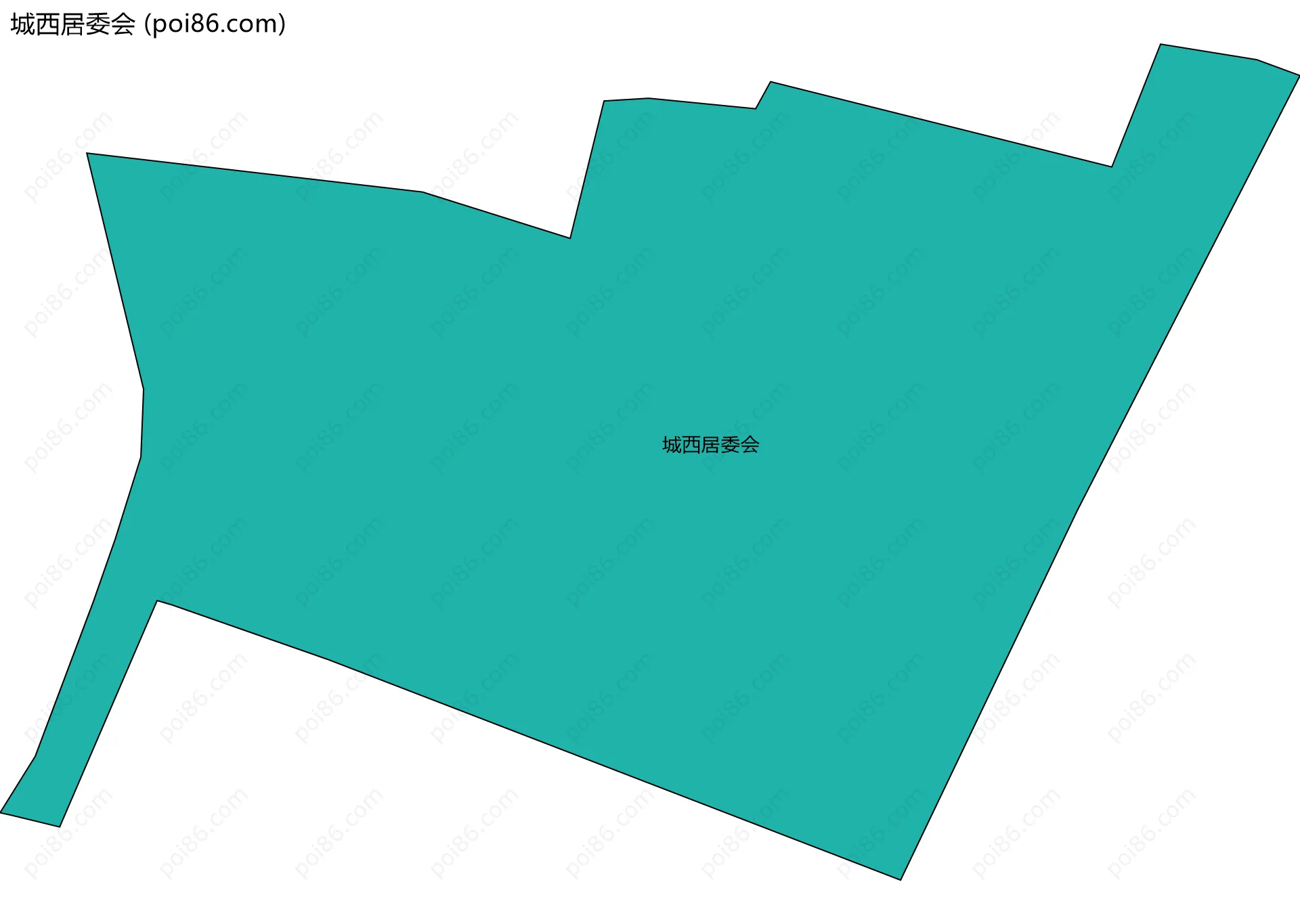 城西居委会边界地图