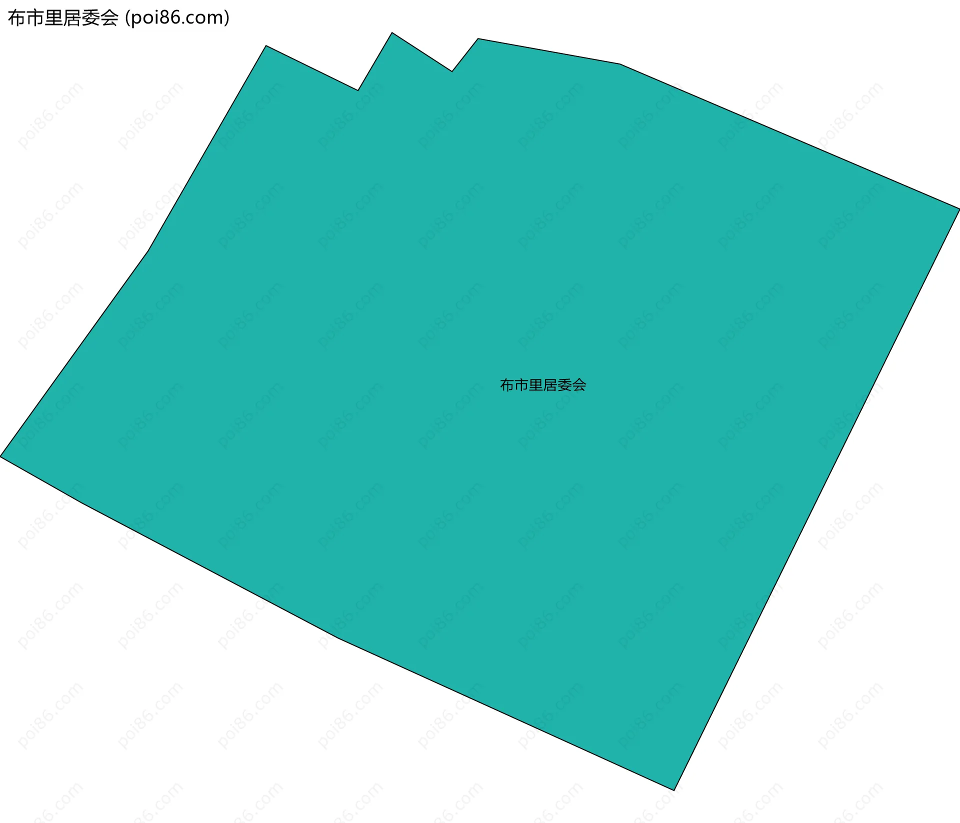 布市里居委会边界地图