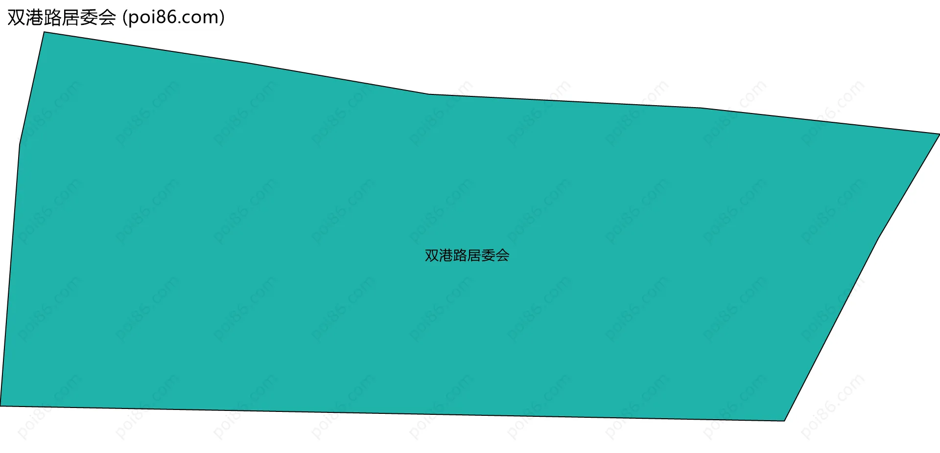 双港路居委会边界地图