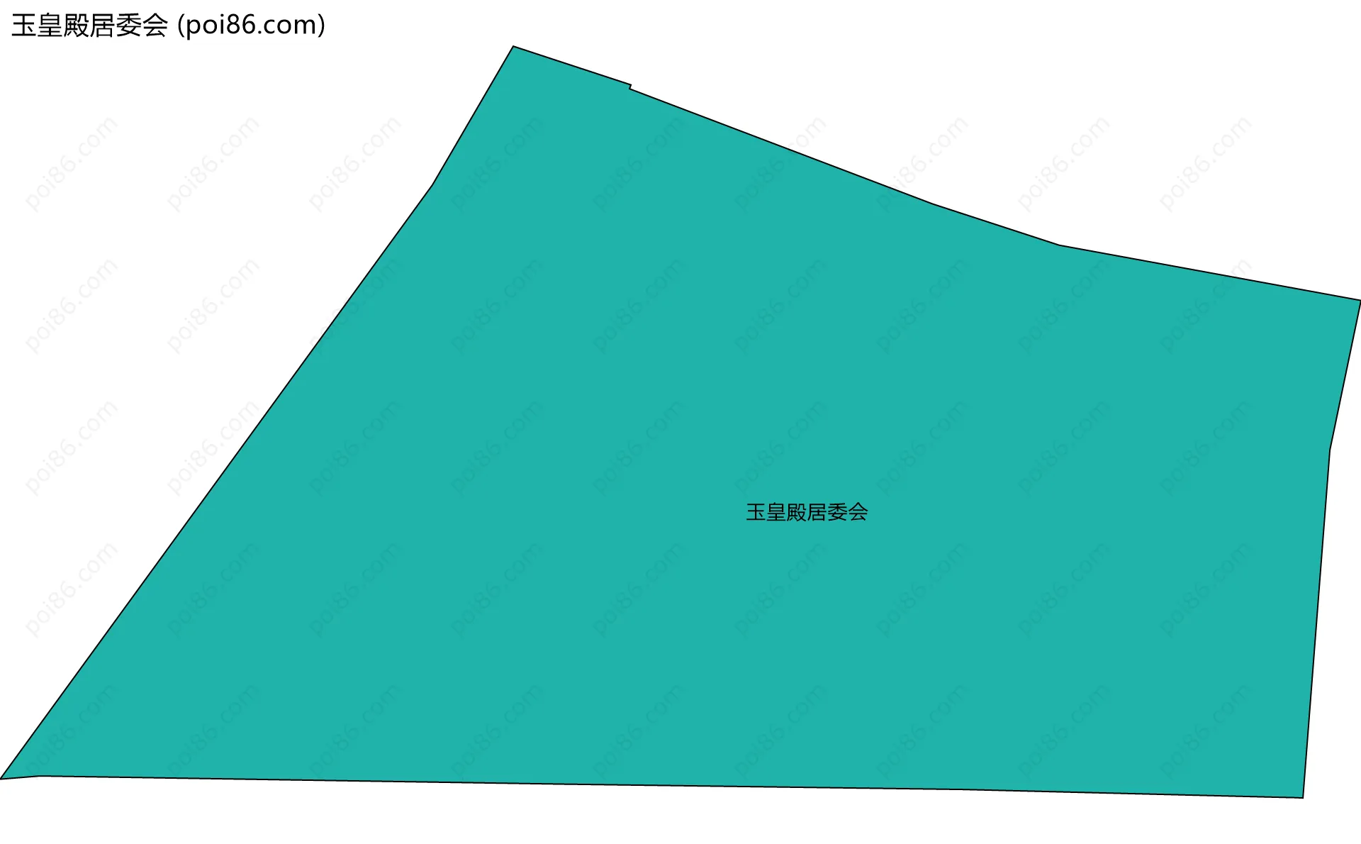 玉皇殿居委会边界地图