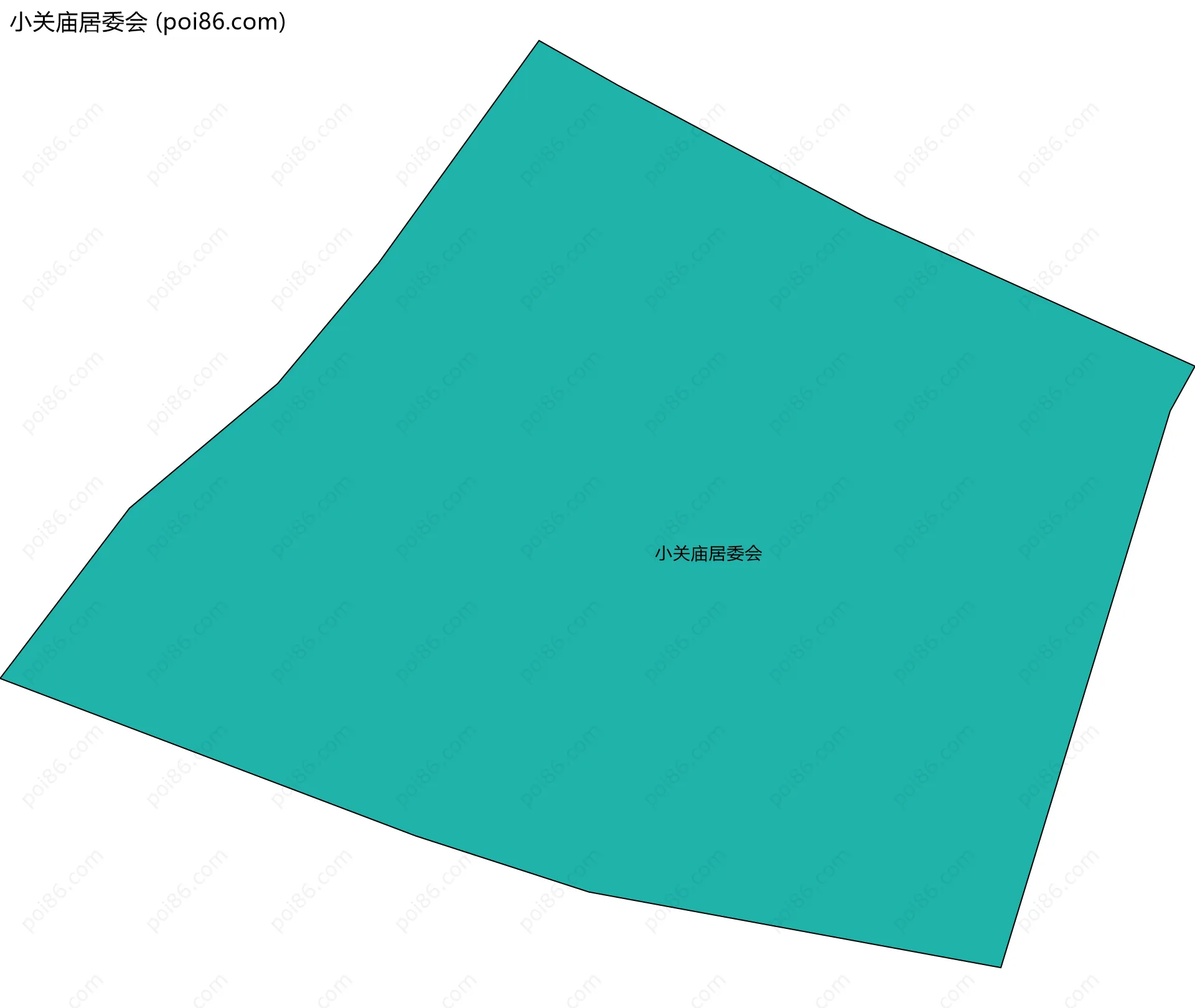 小关庙居委会边界地图