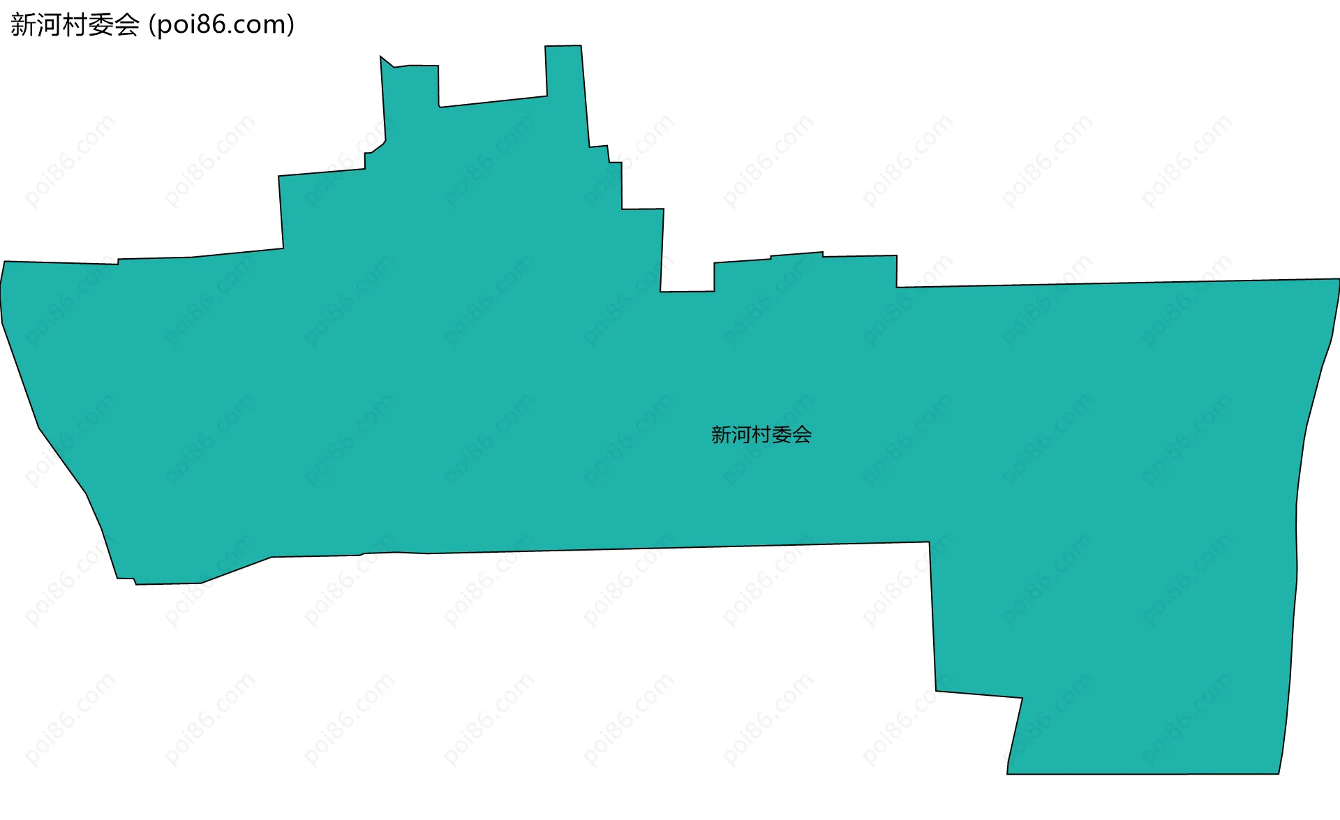 新河村委会边界地图