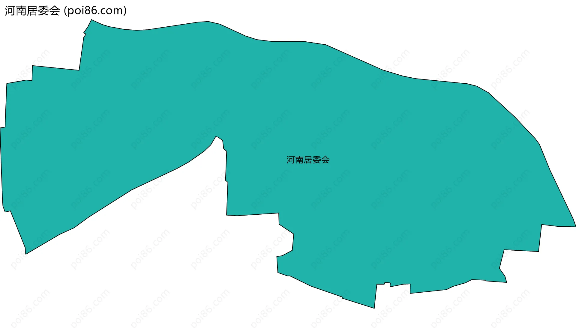河南居委会边界地图
