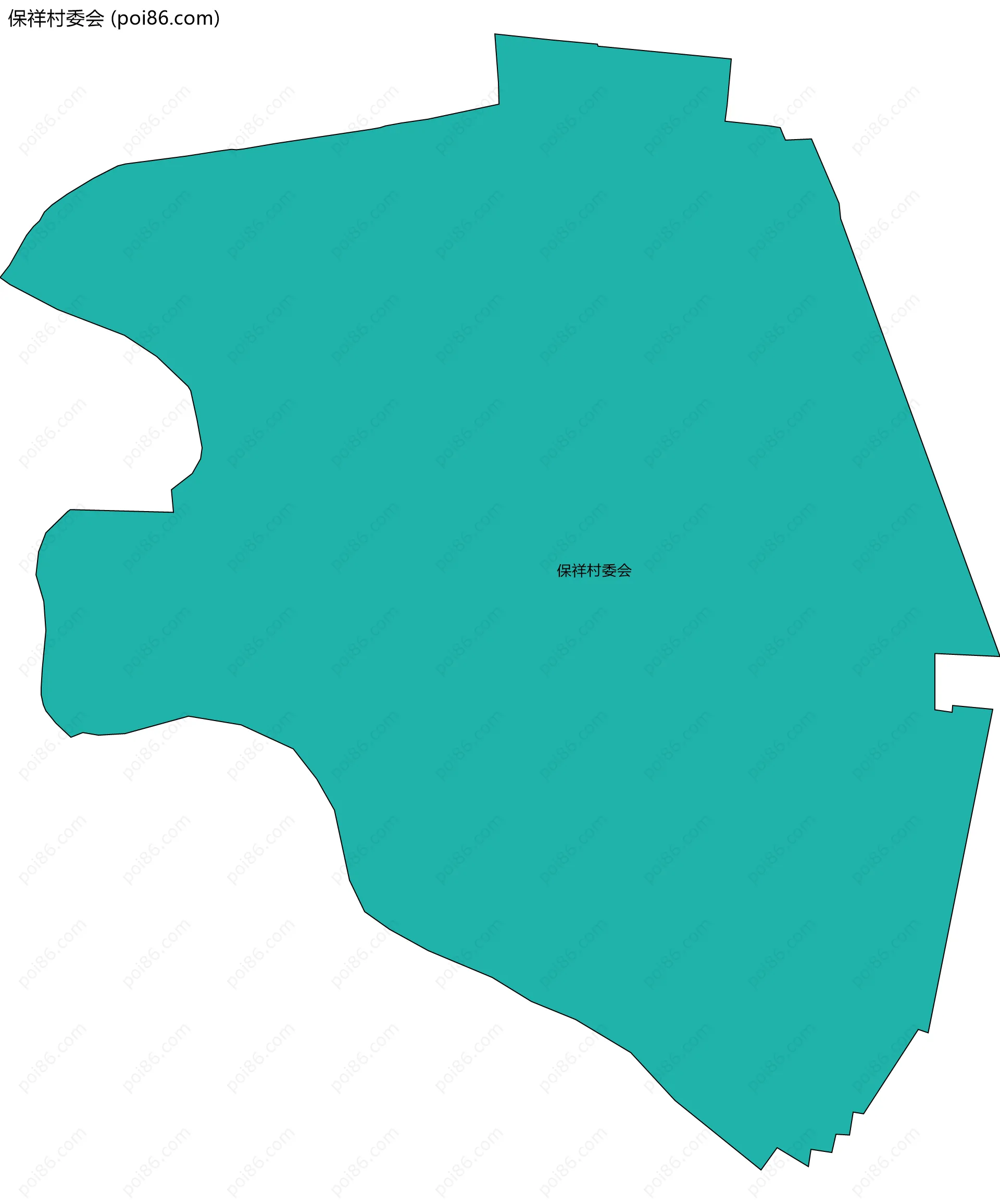 保祥村委会边界地图