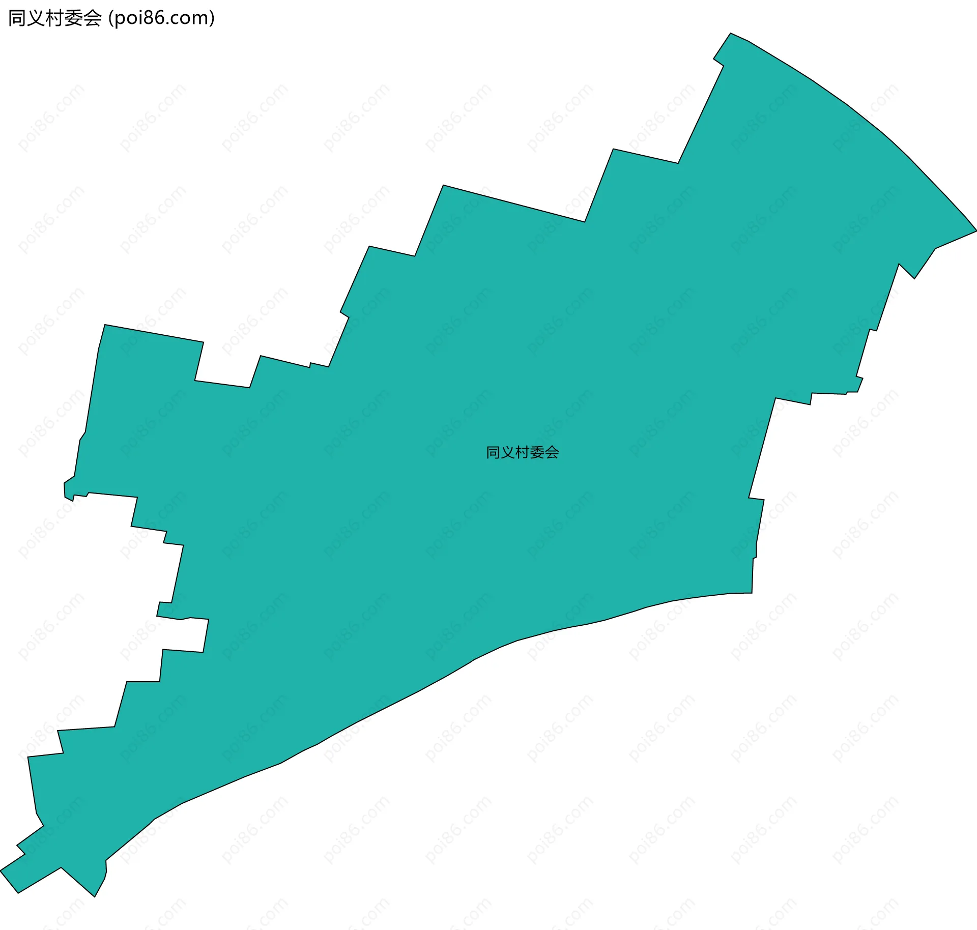 同义村委会边界地图