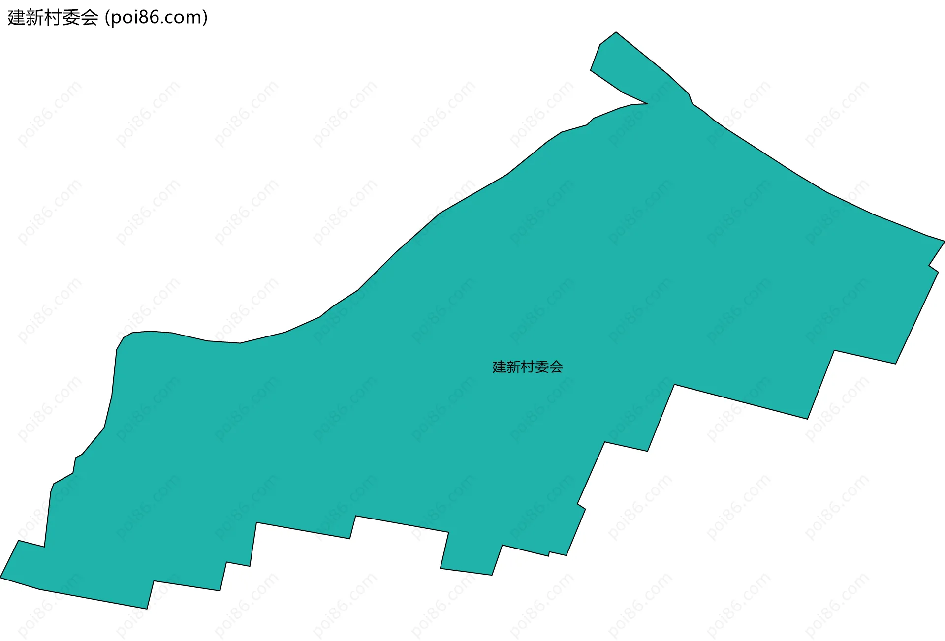 建新村委会边界地图