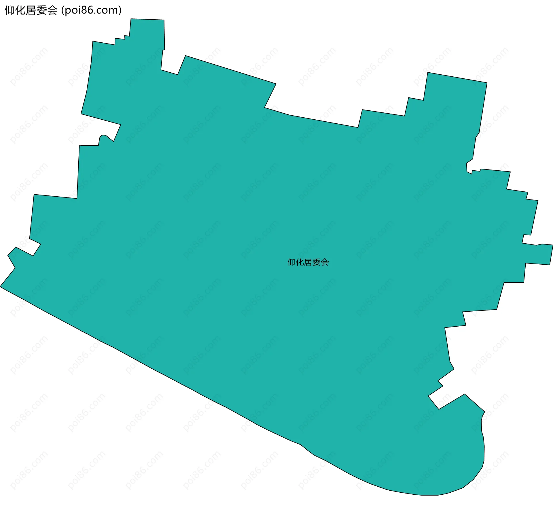 仰化居委会边界地图
