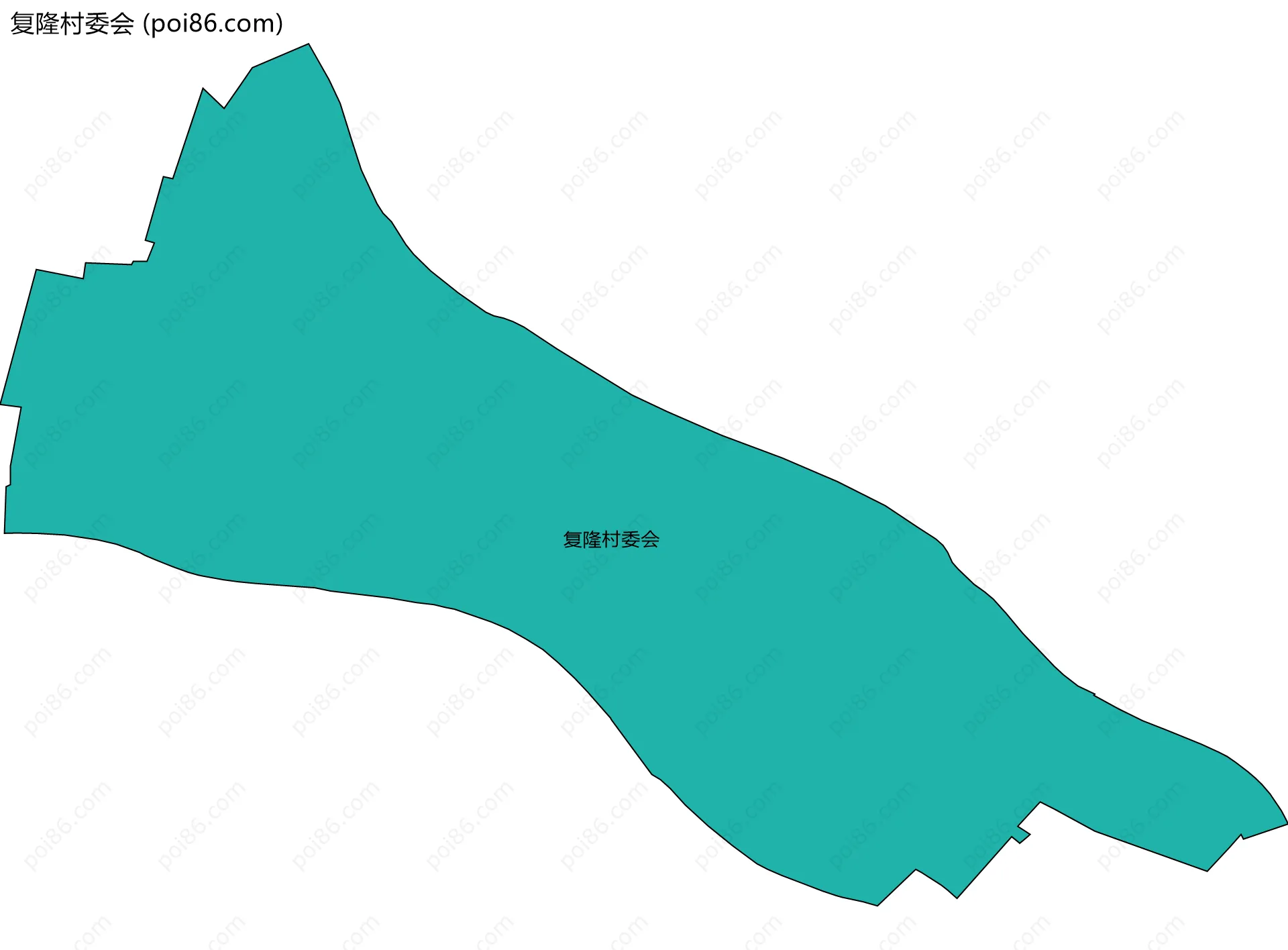 复隆村委会边界地图