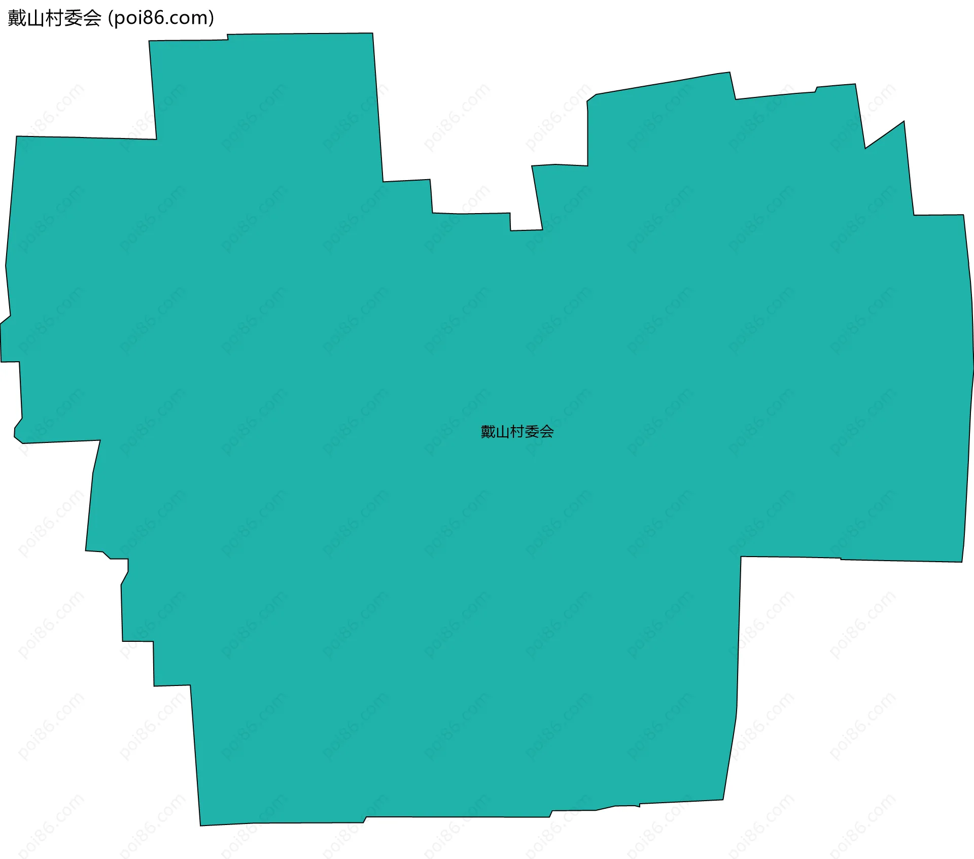 戴山村委会边界地图