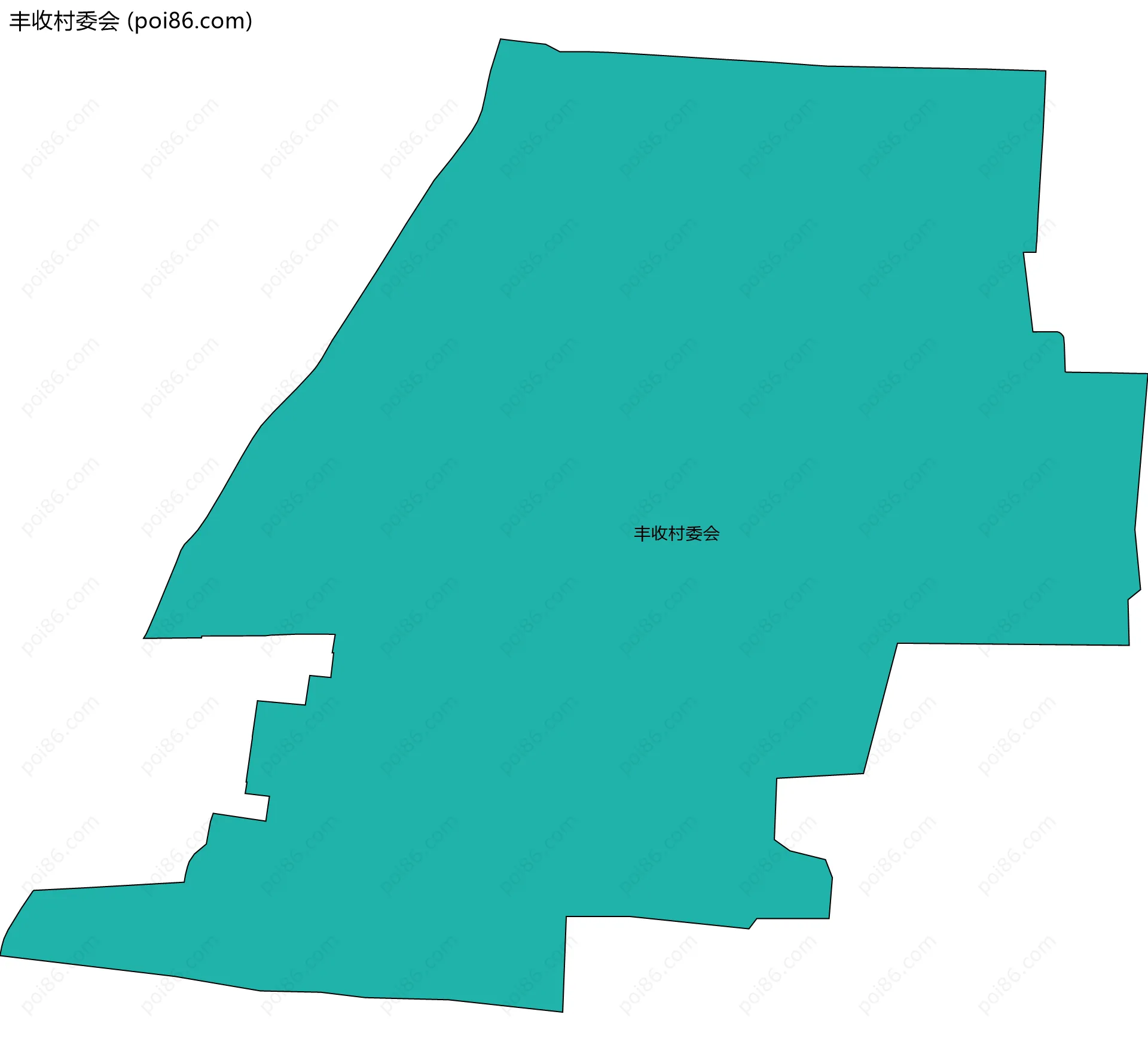 丰收村委会边界地图