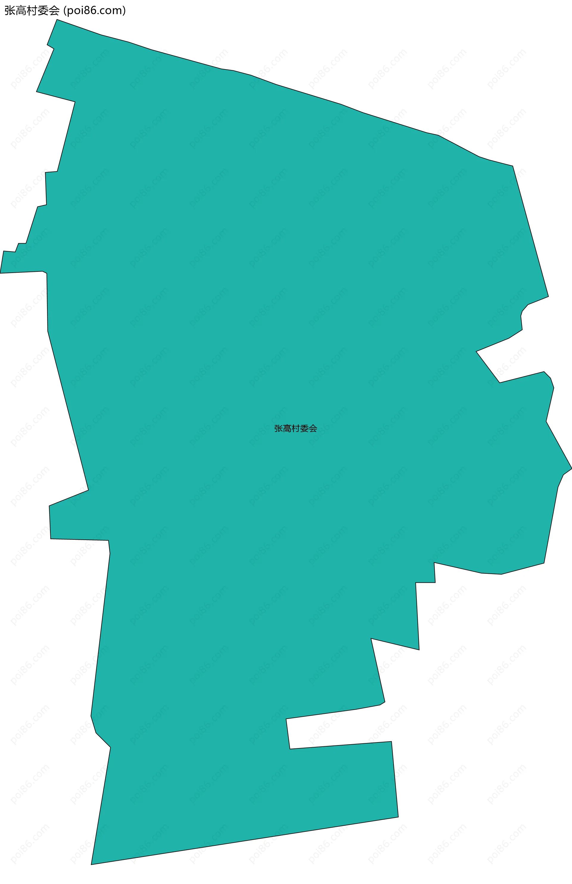 张高村委会边界地图