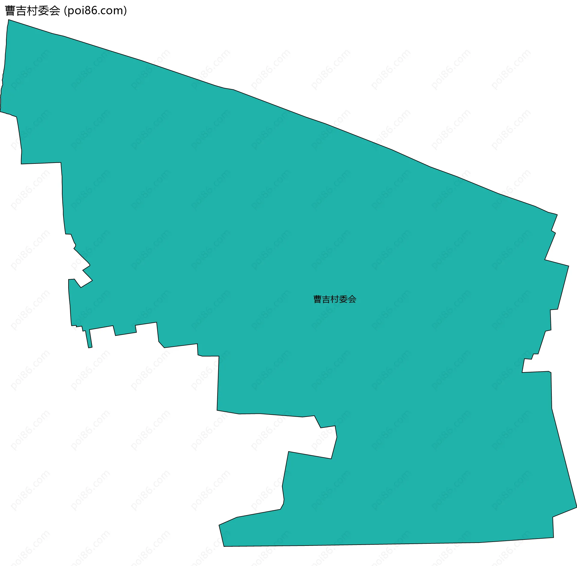 曹吉村委会边界地图