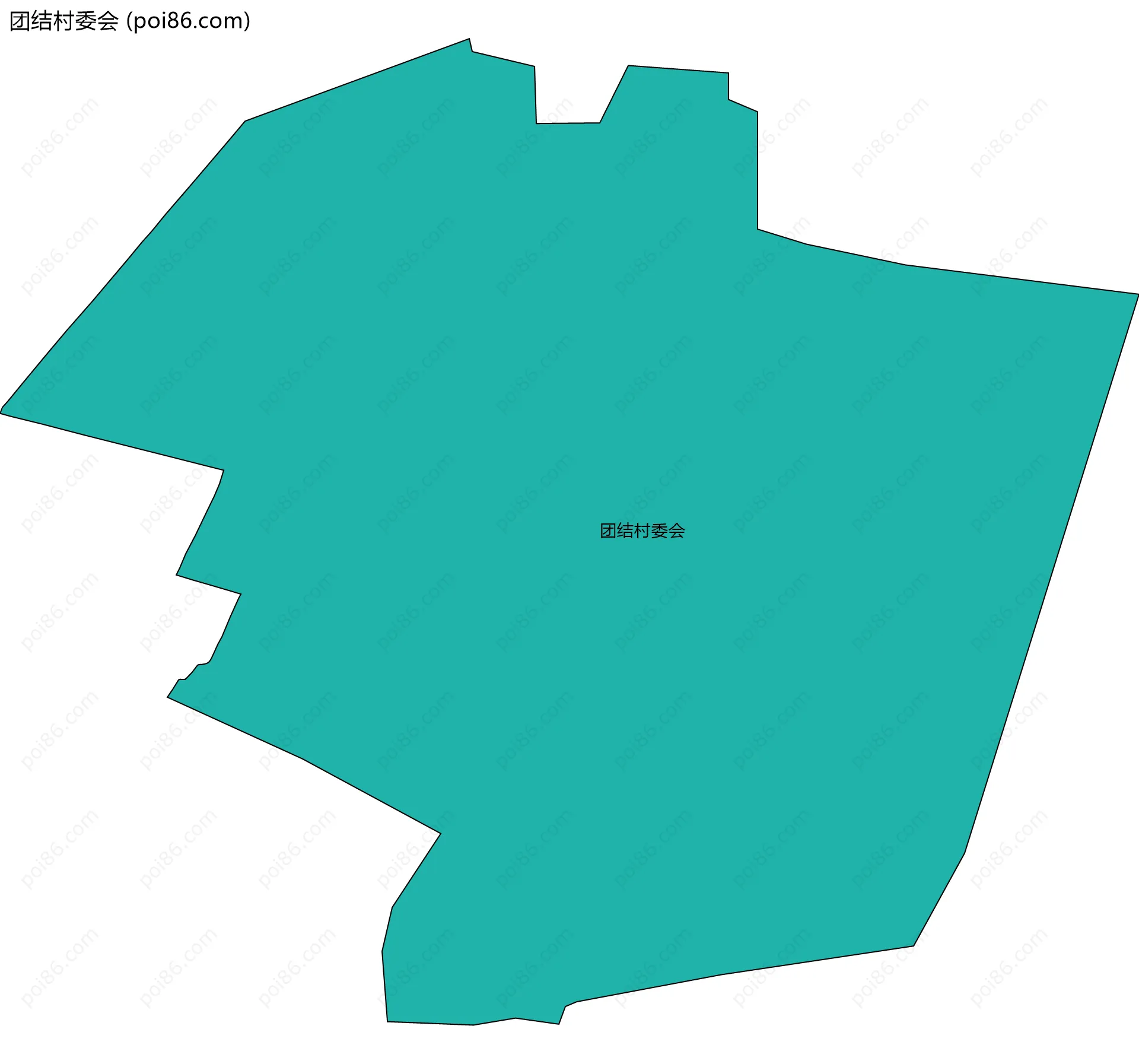 团结村委会边界地图