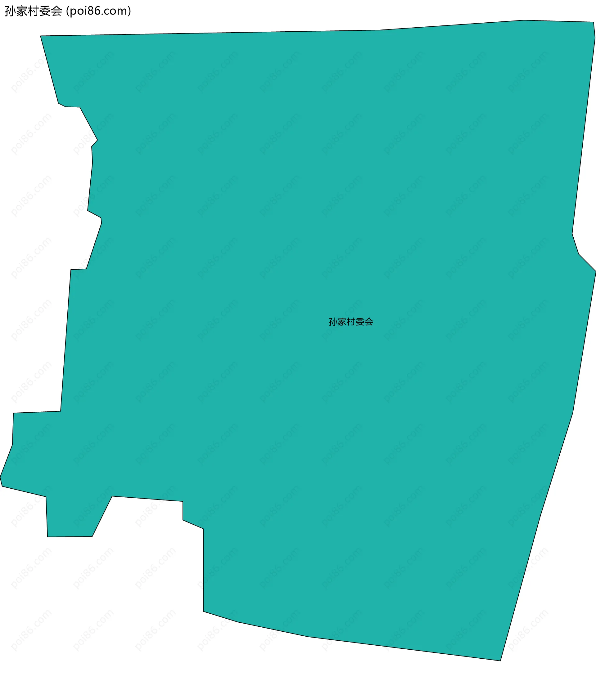 孙家村委会边界地图